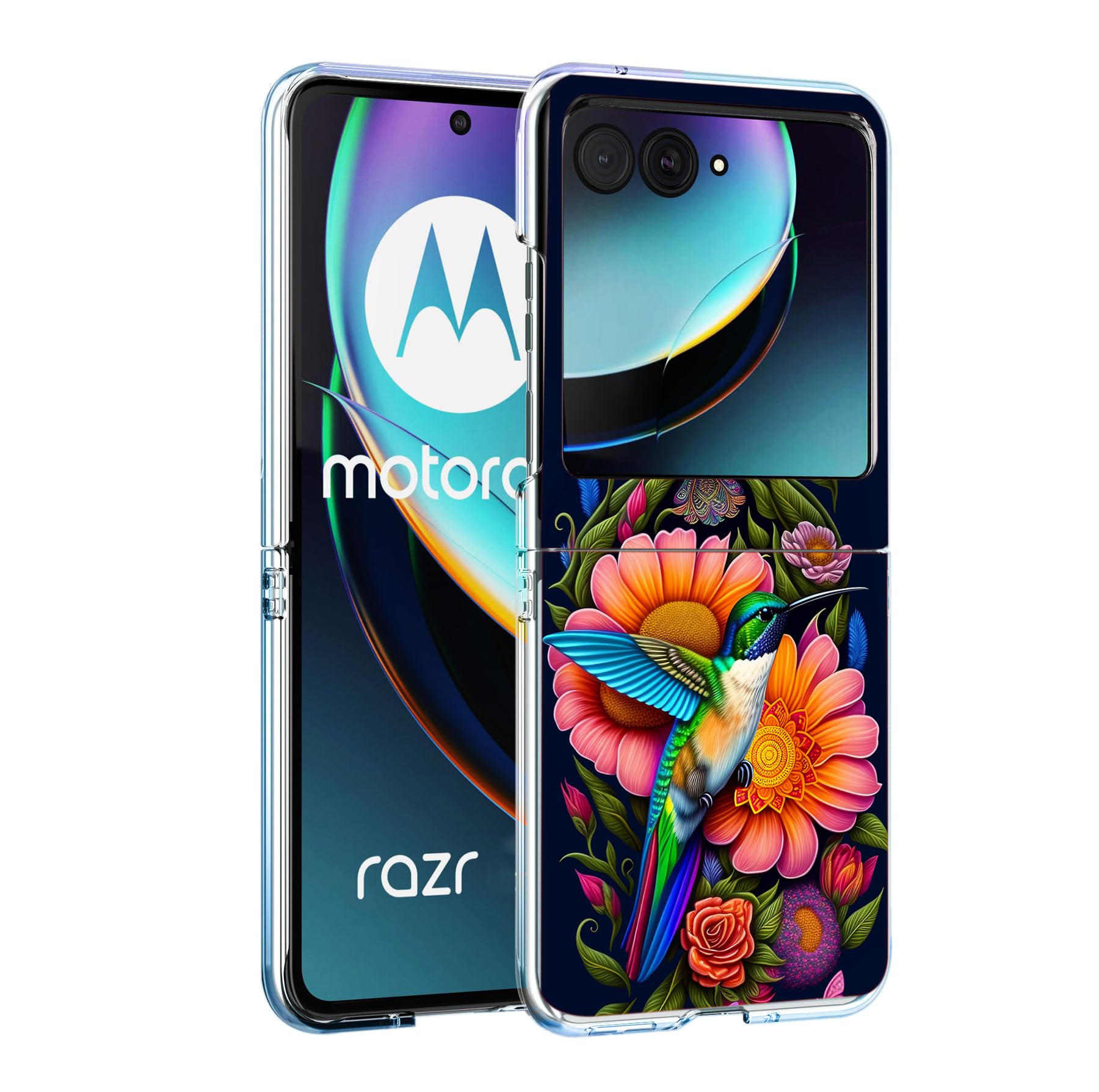 Bcov Case For Razr 2025,Mandala Flower Space Anti-Scratch Solid Hard Case Protective Shookproof Phone Cover For Motorola Razr 2025