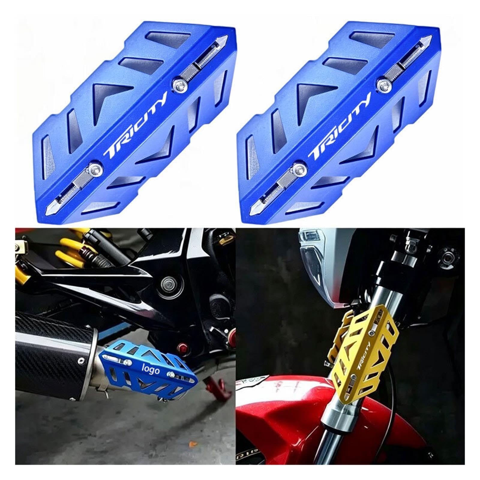 Per Tricity 125 300 Copertura Protettiva Per Forcella Anteriore E Copri Terminale Di Scarico Per Moto(A-1)
