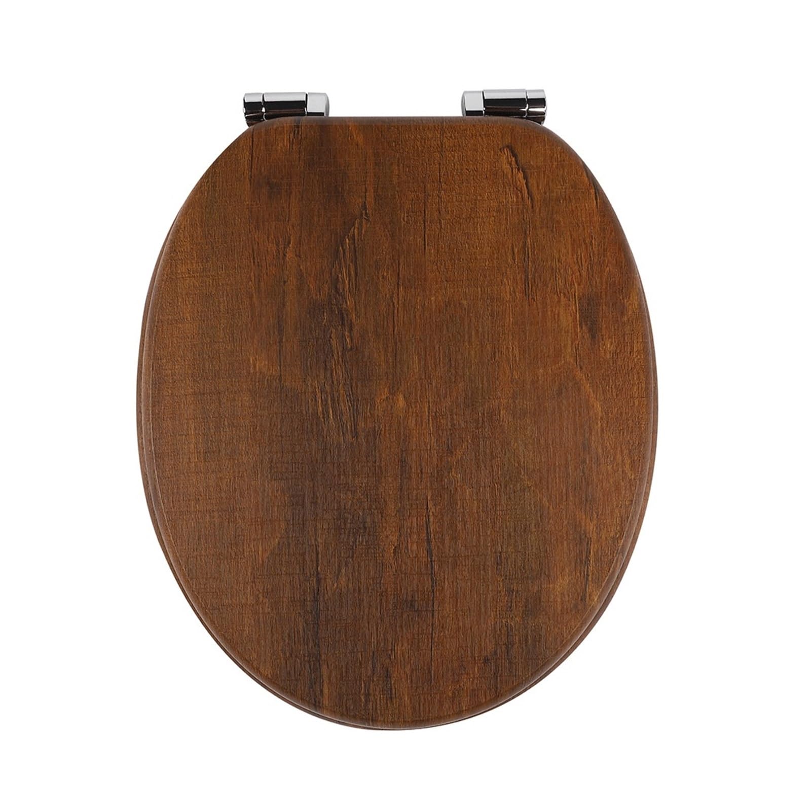 Asiento De Inodoro con Descenso Automático Tapa Universal Gafas Madera Capacidad Carga 190 Kg En Aspecto Resistente Y CóModo