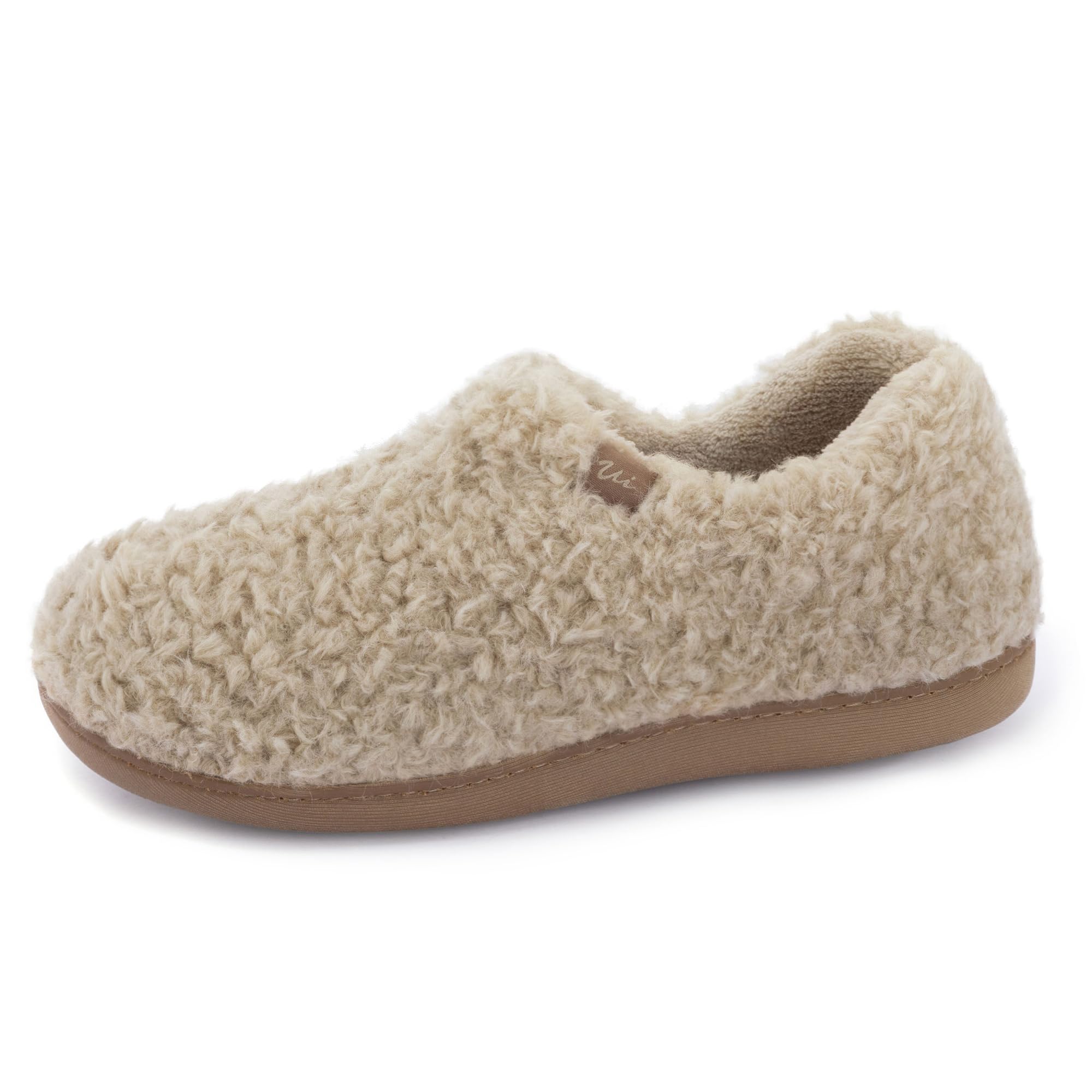 ULTRAIDEAS Women's Indoor Loafer House Slippers with Memory Foam, Ladies Warm Closed Back House Shoes with Non-Slip Outdoor Rubber Sole