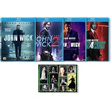 John Wick Complete Blu-Ray Collection Chapters 1,2,3 & 4 + Including Bonus Art Card