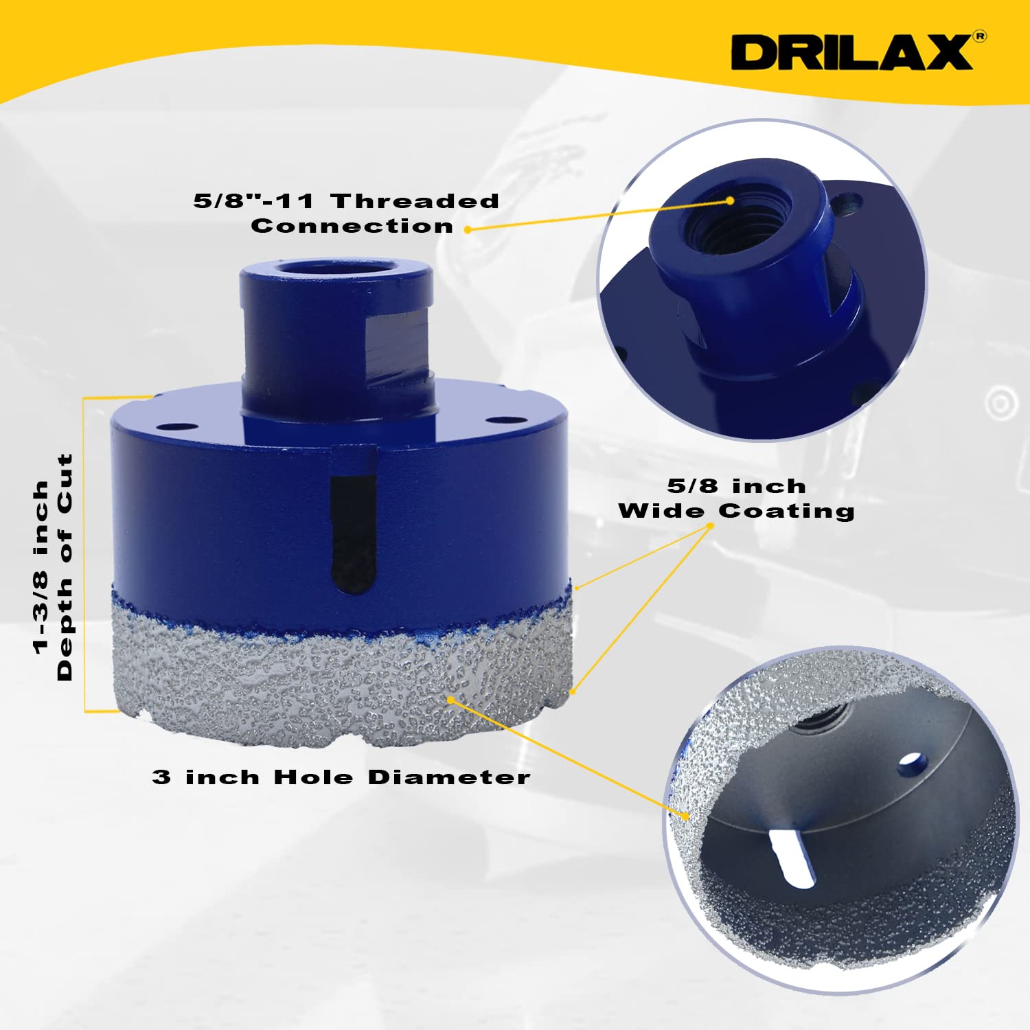3 inch Diamond Core Drill Bit Hole Saw 