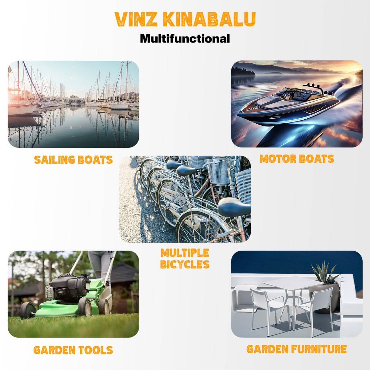 VINZ Kinabalu Kabelslot 12mm x 5 Meter Bootslot/Tuinmeubel slot/Terras slot 500 cm