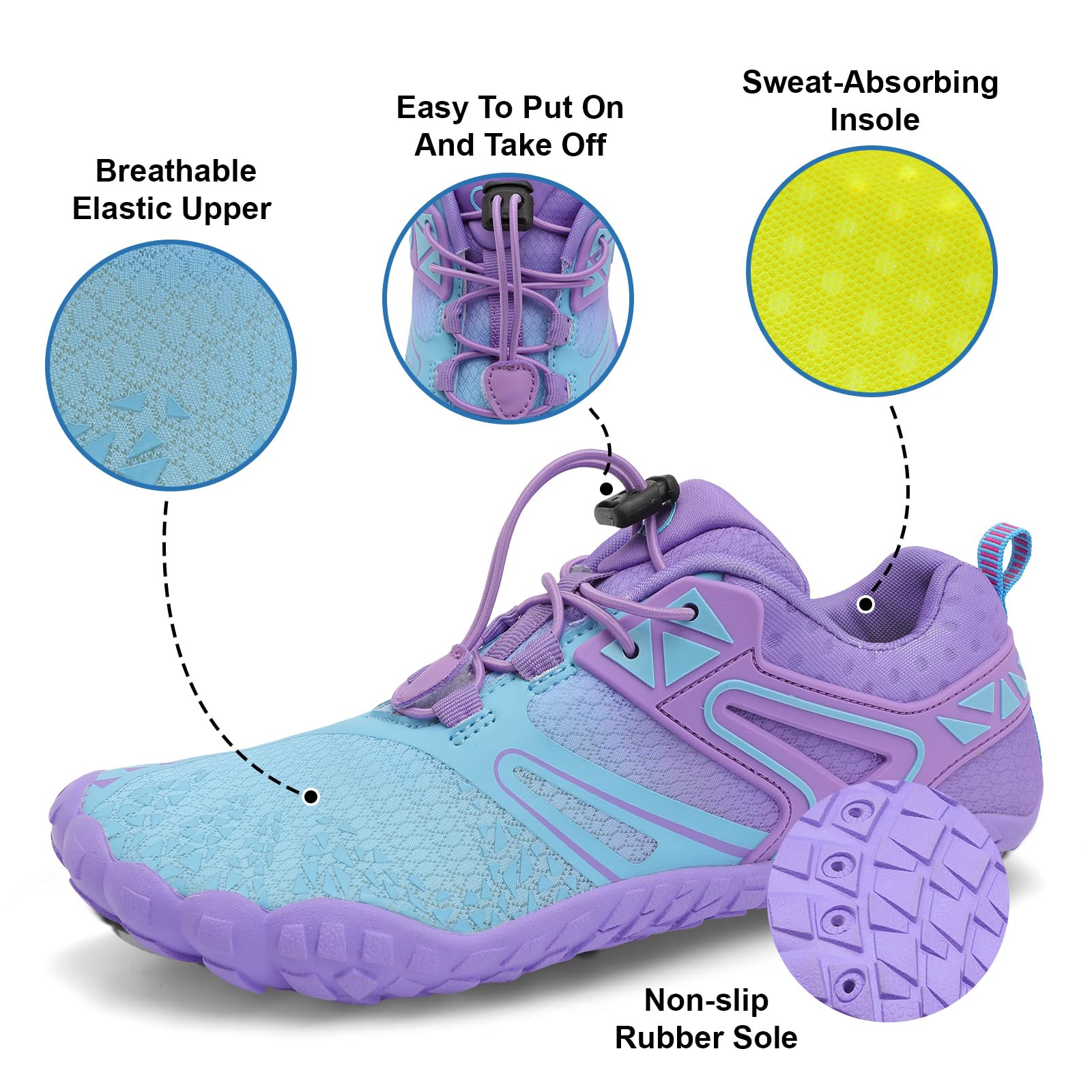 XIHALOOK Zapatos deportivos de agua para senderismo y hombre, secado rápido, para caminar en la playa, kayak, surf, entrenamiento