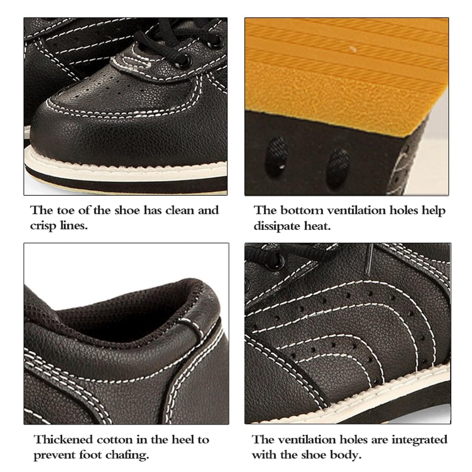 Scarpe da Bowling per Uomo da Donna,Scarpe da Bowling Leggere E Traspiranti,Cotone Ispessito sul Tallone per,Fori di Ventilazione,Adatte A Tutti I Livelli
