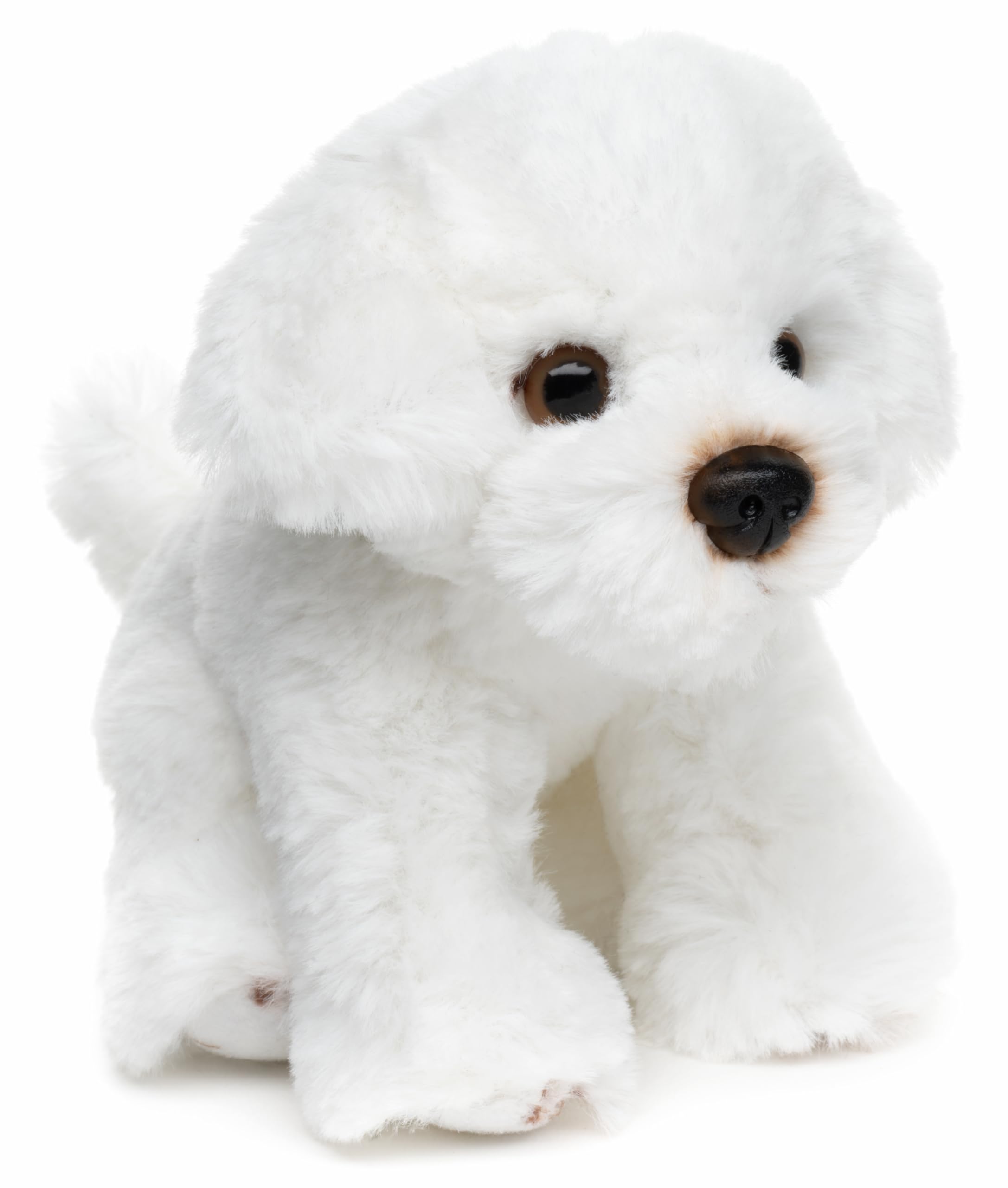Uni-Toys - Maltese Plushie, Sitting - 13 cm (Height) - Plush Dog - Plush Toy, Cuddly Toy