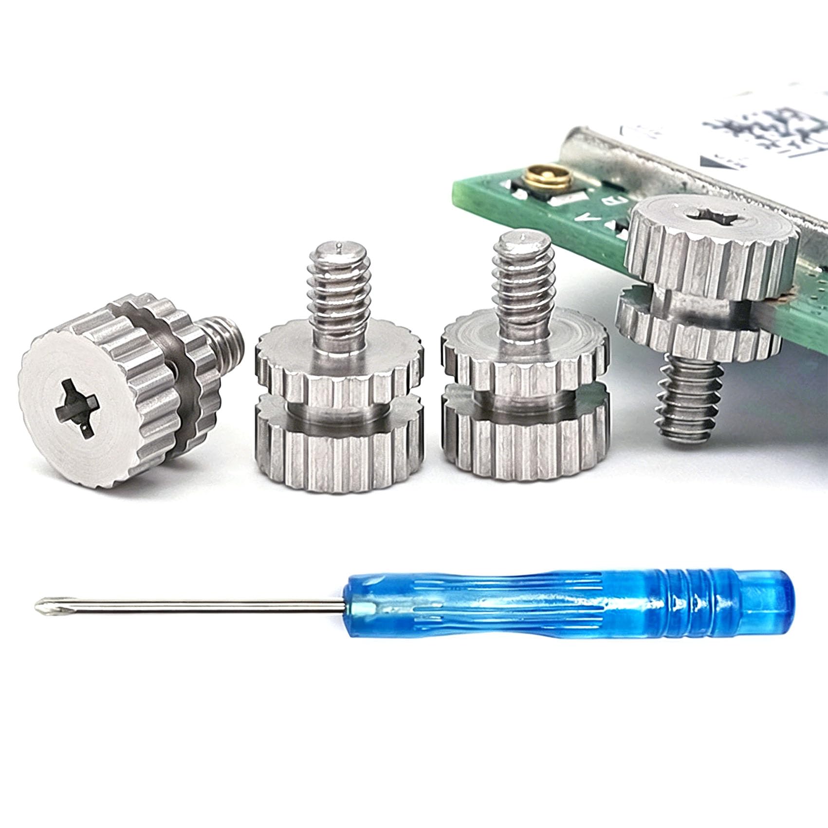 M.2 Screw Kit, NVMe M.2 SSD Mounting Screws for Asus Gigabyte ASRock Msi Motherboards Installation Replacement with Cross Recessed 304 Stainless Steel M2 Screw Kit Knurled Head,5PCS-image-14
