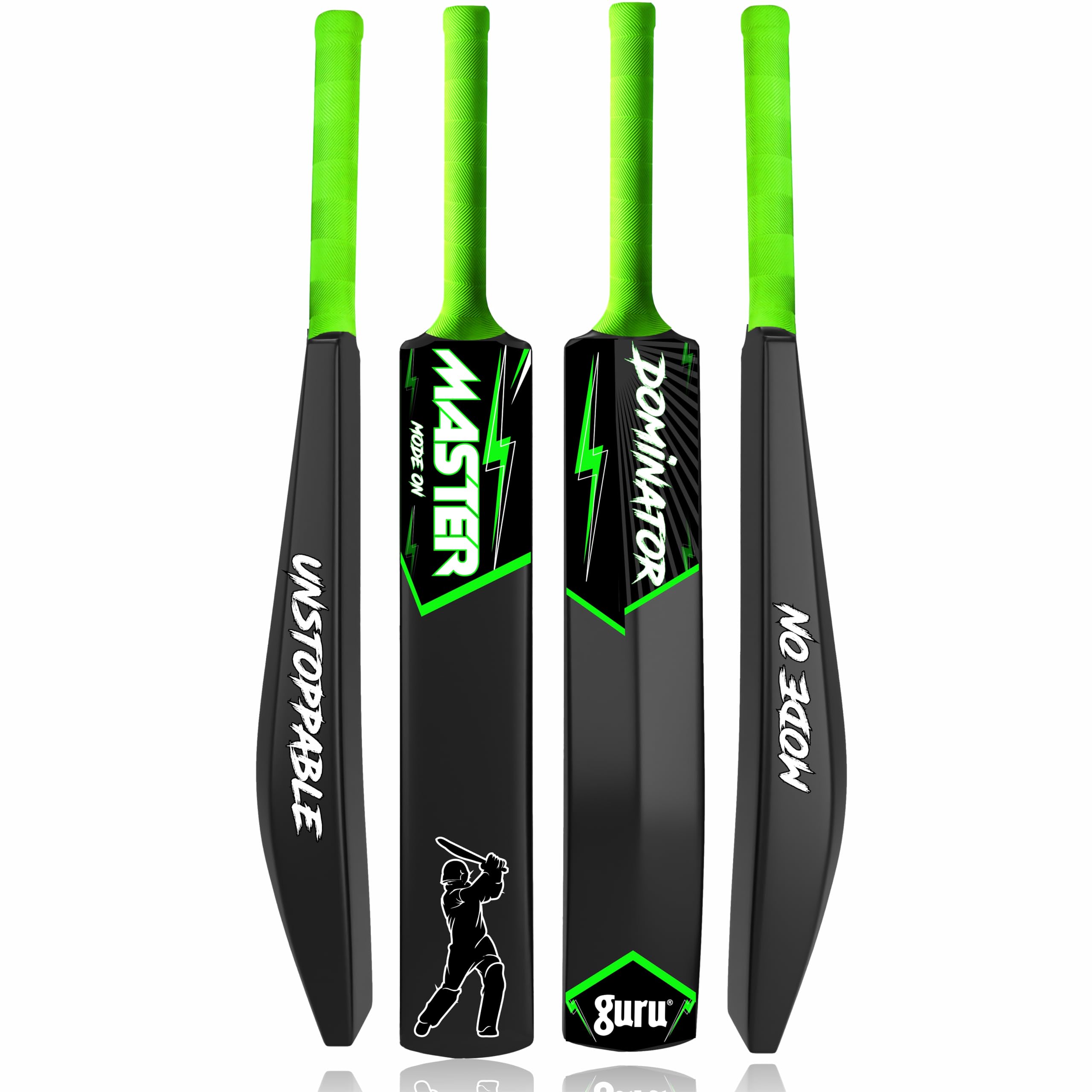 guru Plastic Bat, Plastic Cricket Bat Full Size Hard Heavy Duty Cricket PVC/Plastic Cricket Bat (800-850 g)-image-9