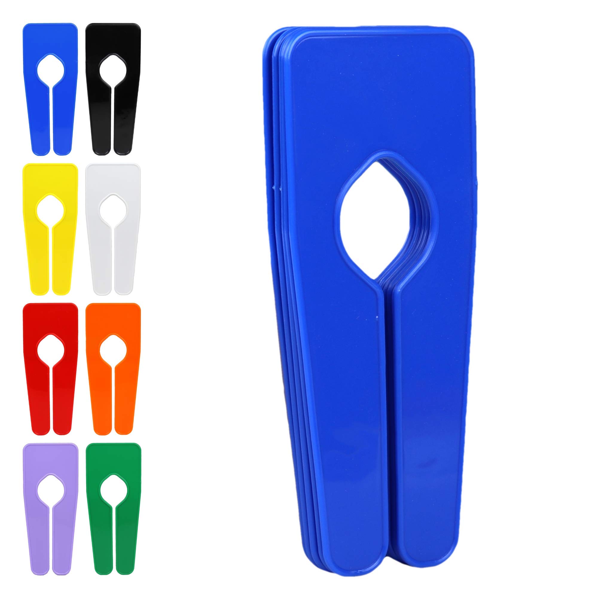 The Hanger Store 30 Blue Rail Dividers for Clothes Rails and Wardrobes