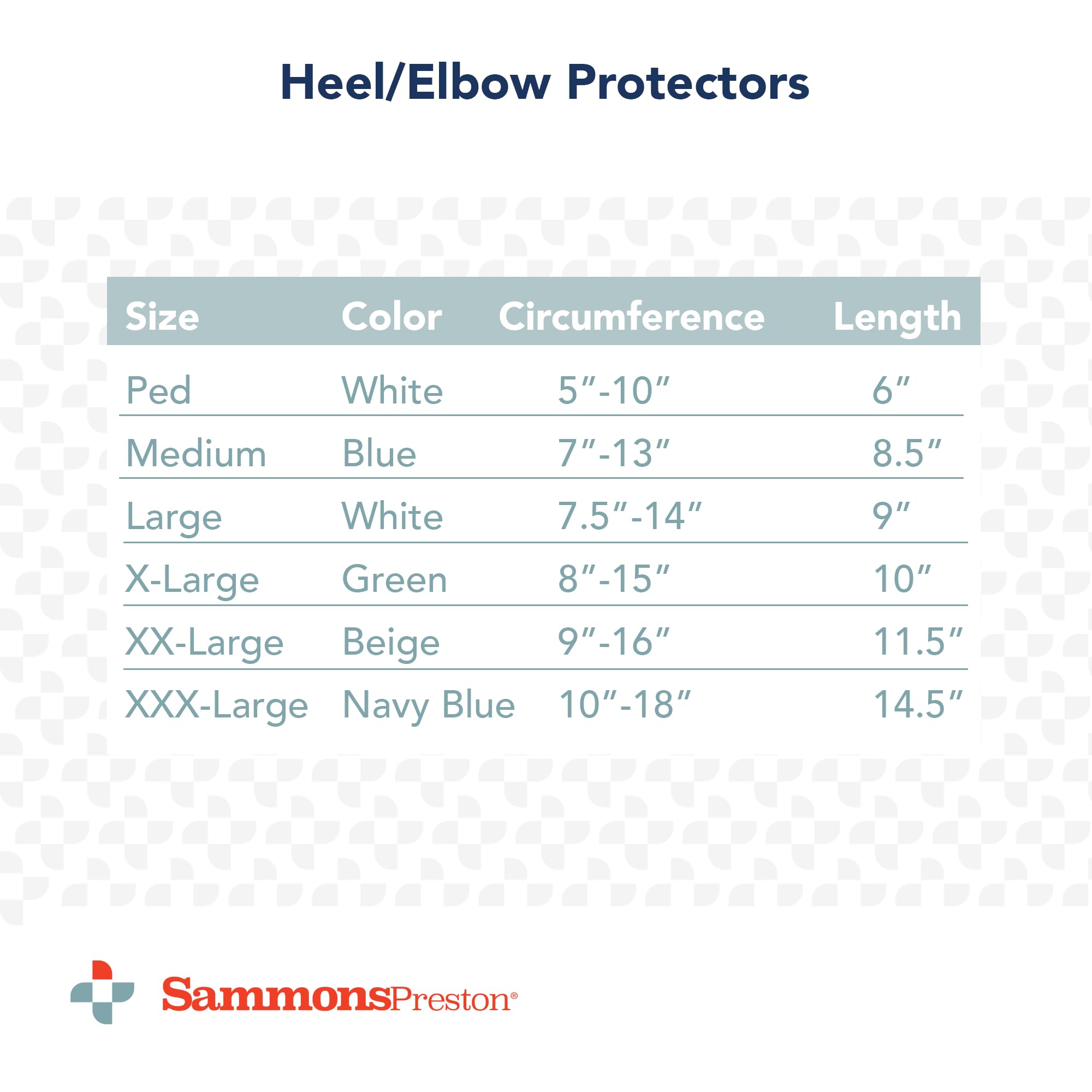 Sammons Preston Premium XXX-Large Heel/Elbow Protector, Soft Foam Pad, Dual-Purpose Cushion for Heels or Elbows, Lightweight & Non-Latex Sleeve, Skin-Friendly Terry Fabric, Sold in Pairs