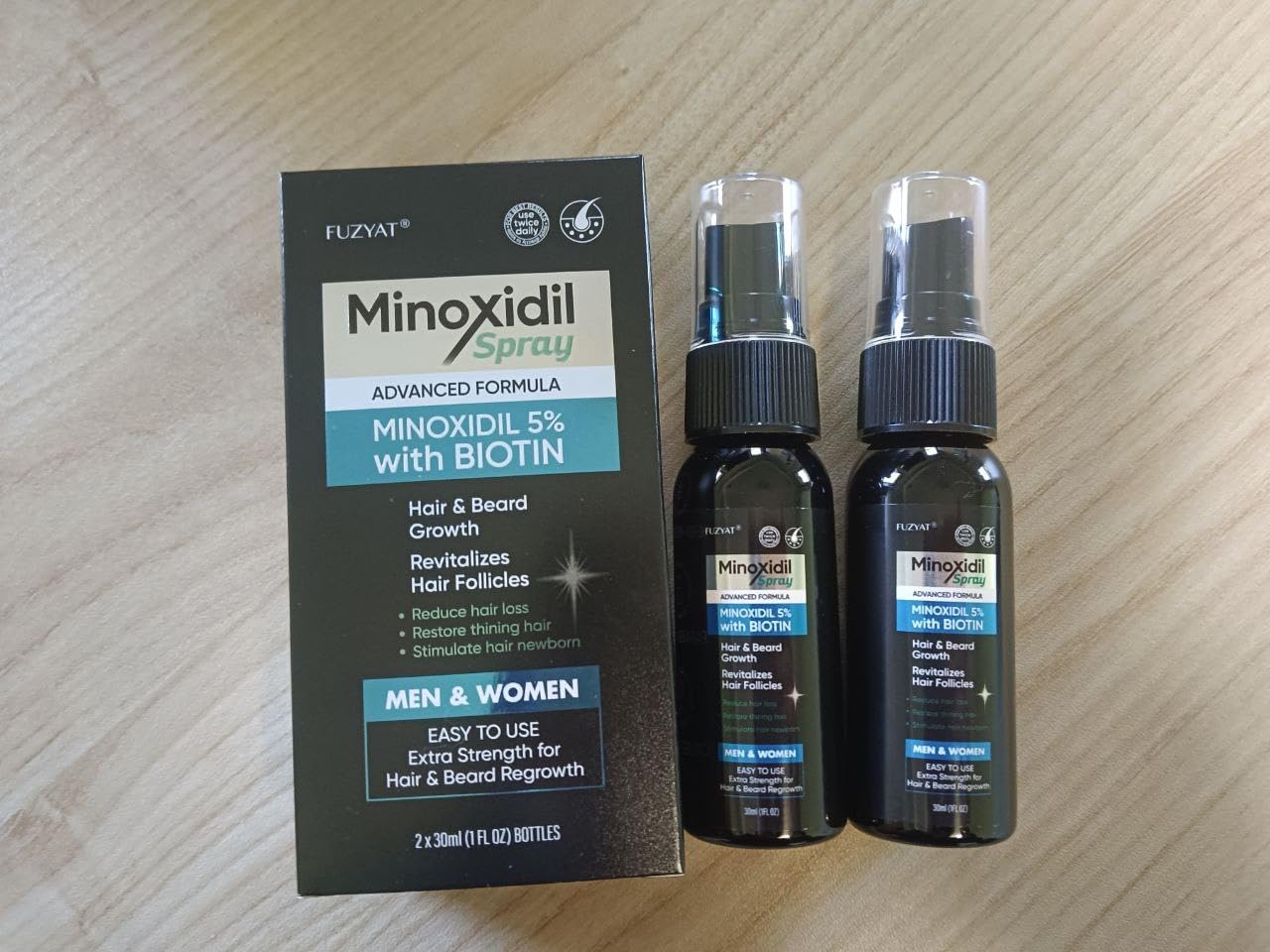 5 Minoxidil for Men Hair and Beard Minoxidil for Women Hair Growth Minoxidil Hair Growth Spray 2PCS x