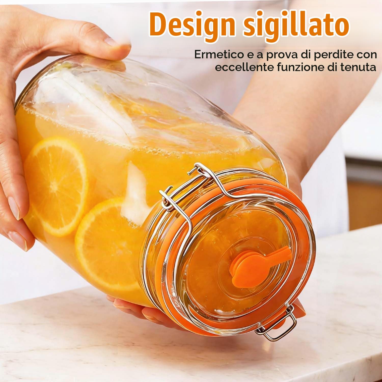 2 barattoli di fermentazione da 1,5 l, barattoli di fermentazione