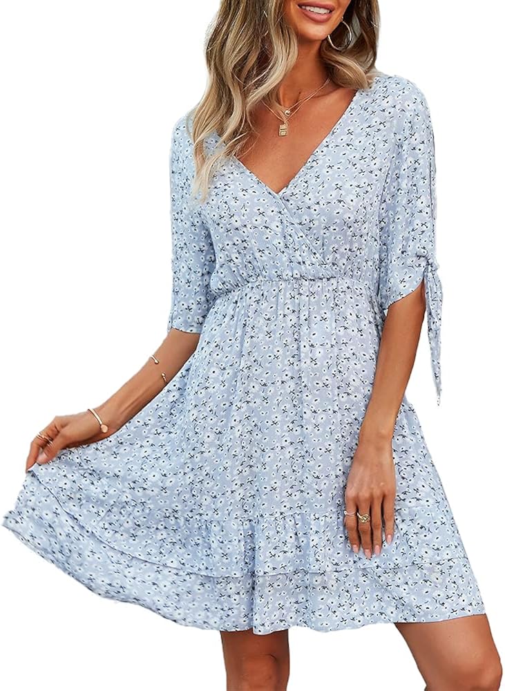 Floral flowy mini dress Clearance