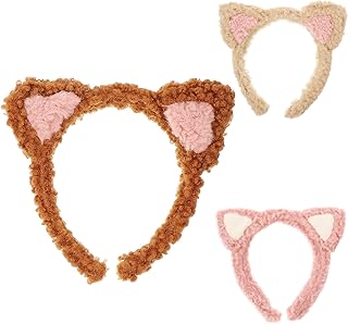 3 diademas de maquillaje de orejas de gato pa...
