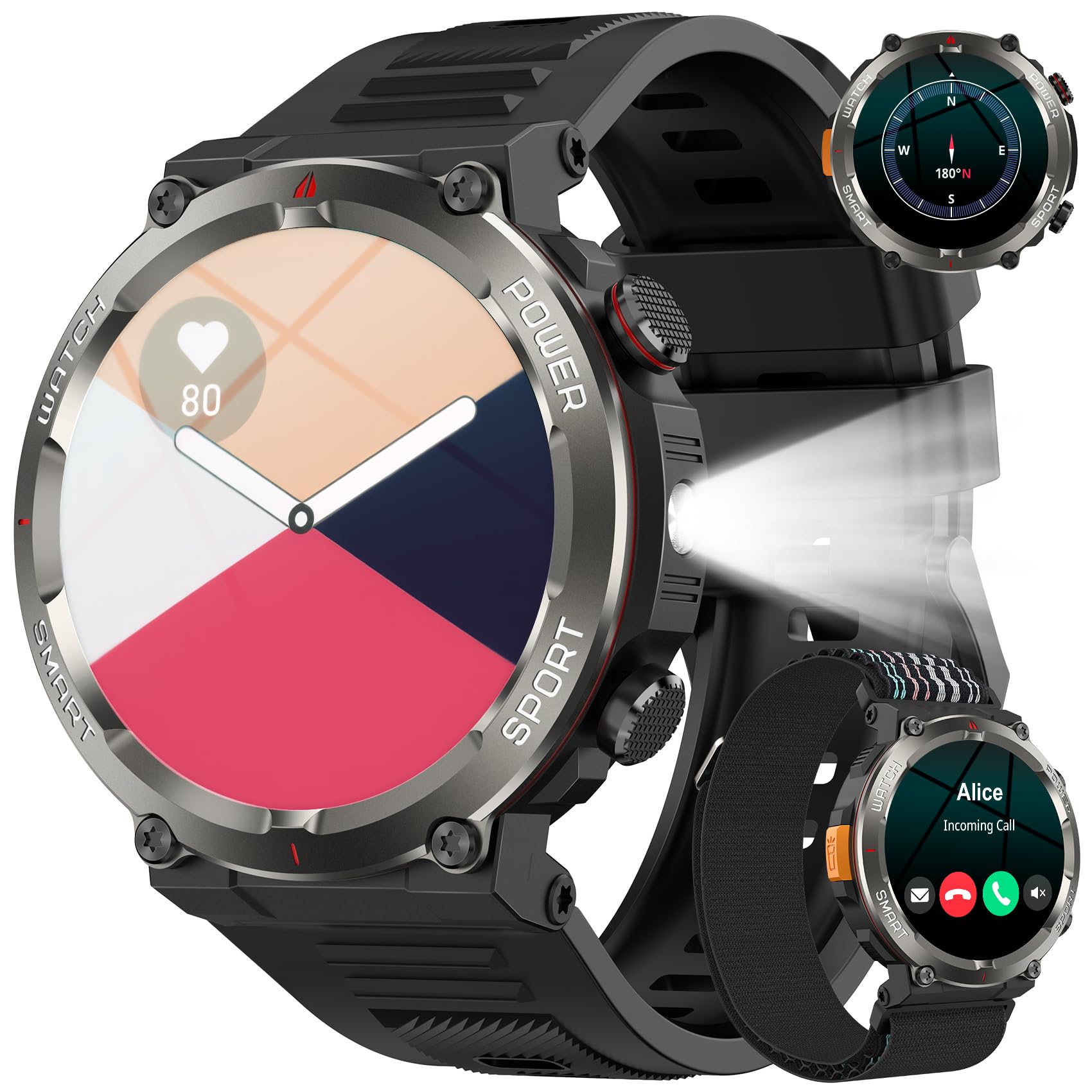 Reloj inteligente para hombre con función de teléfono 03