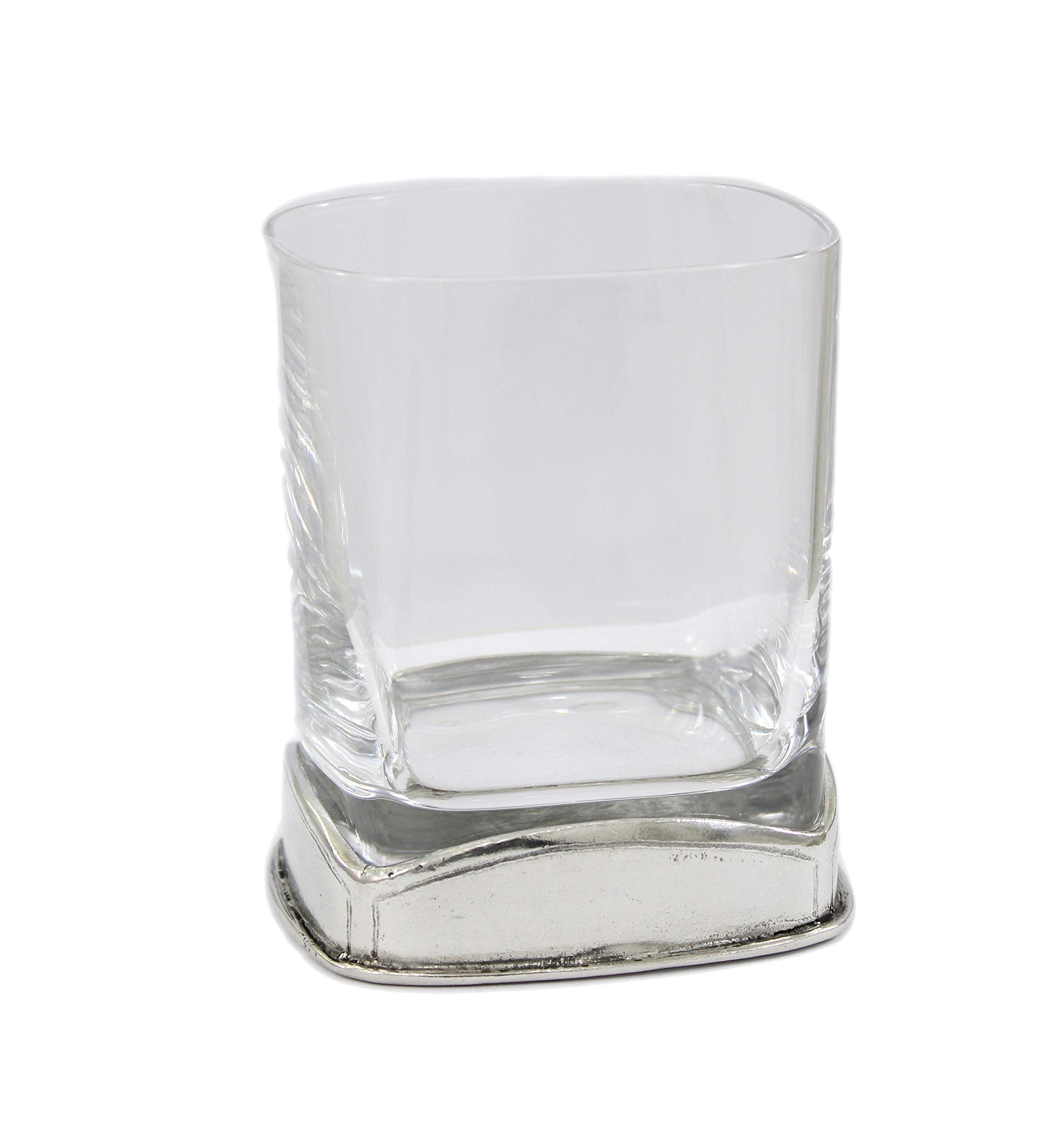 Cavagnini, elegant glass in pewter. Handmade in Italy