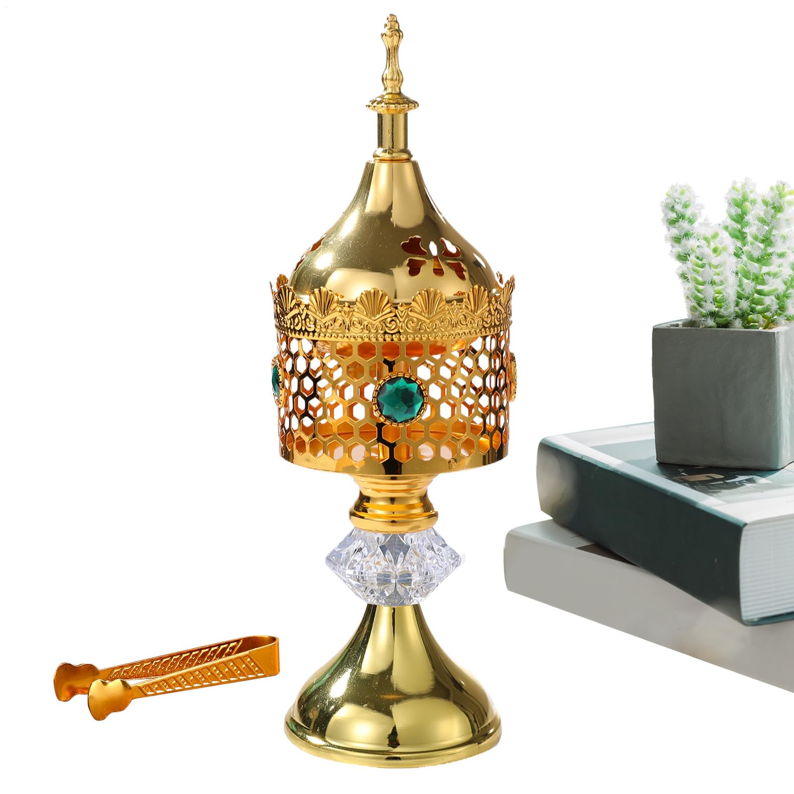 Brûleur d'encens arabe en tour pour méditation et séance de yoga