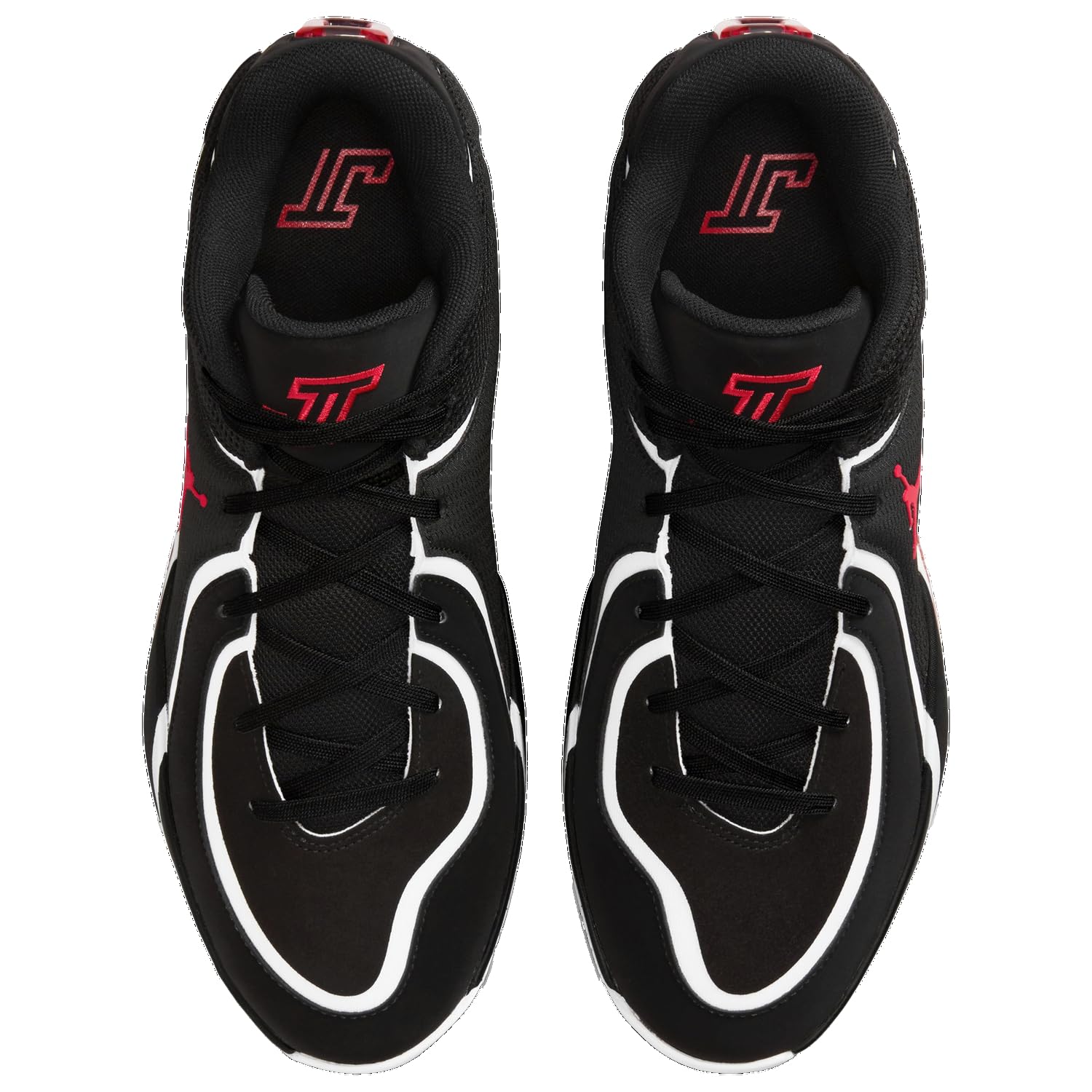 Jordan Tatum 4 Bred Herren Schuhe (Schwarz/University Red)