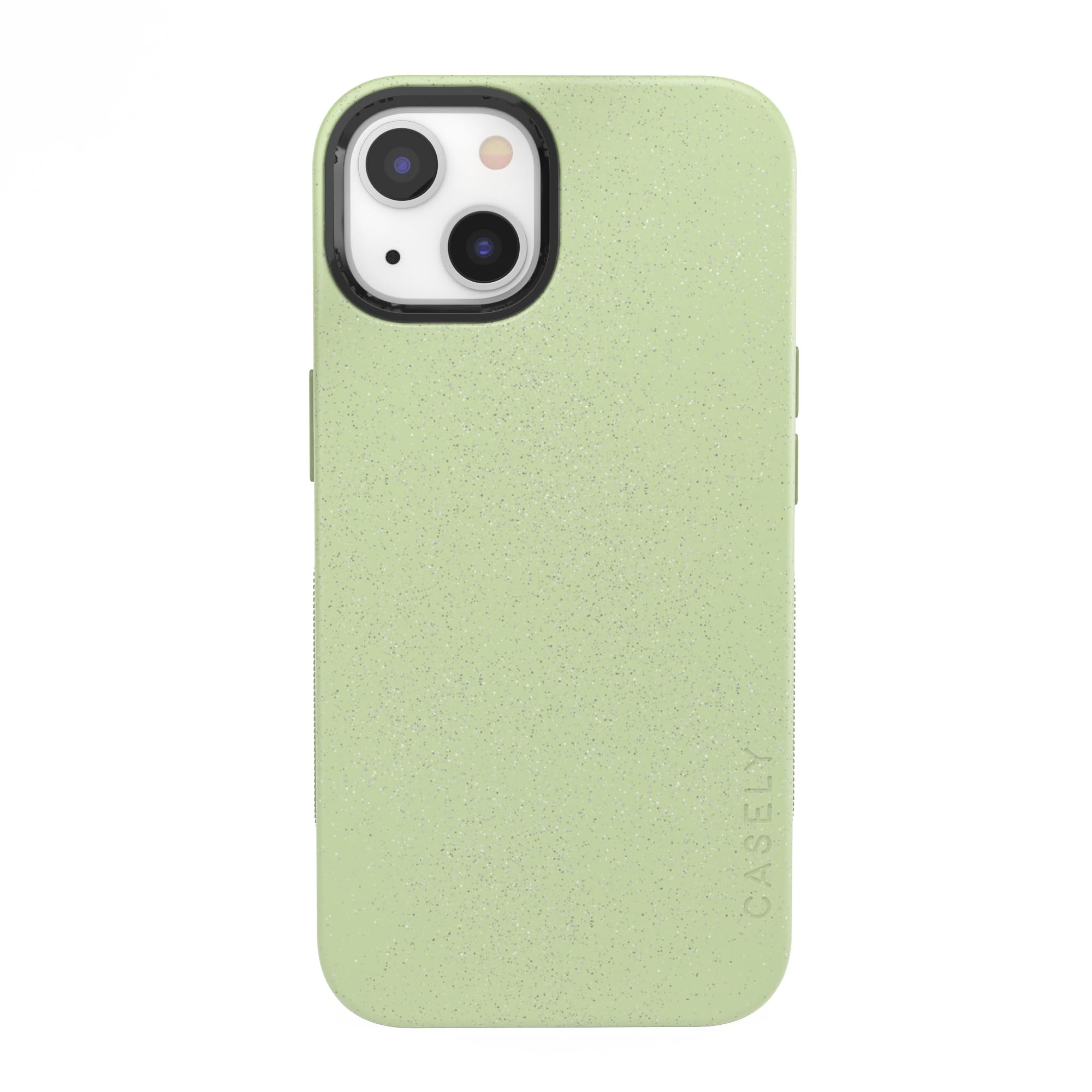 Casely iPhone 13 Case | Kiwi Kiss | Matcha Green Shimmer | Bold Protective Design | Compatible with MagSafe