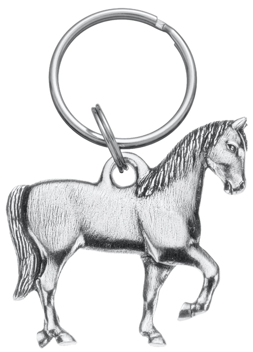 DANFORTHHorse Keyring - Pewter - 2 Inches - Key Fob - Handcrafted - Made in USA