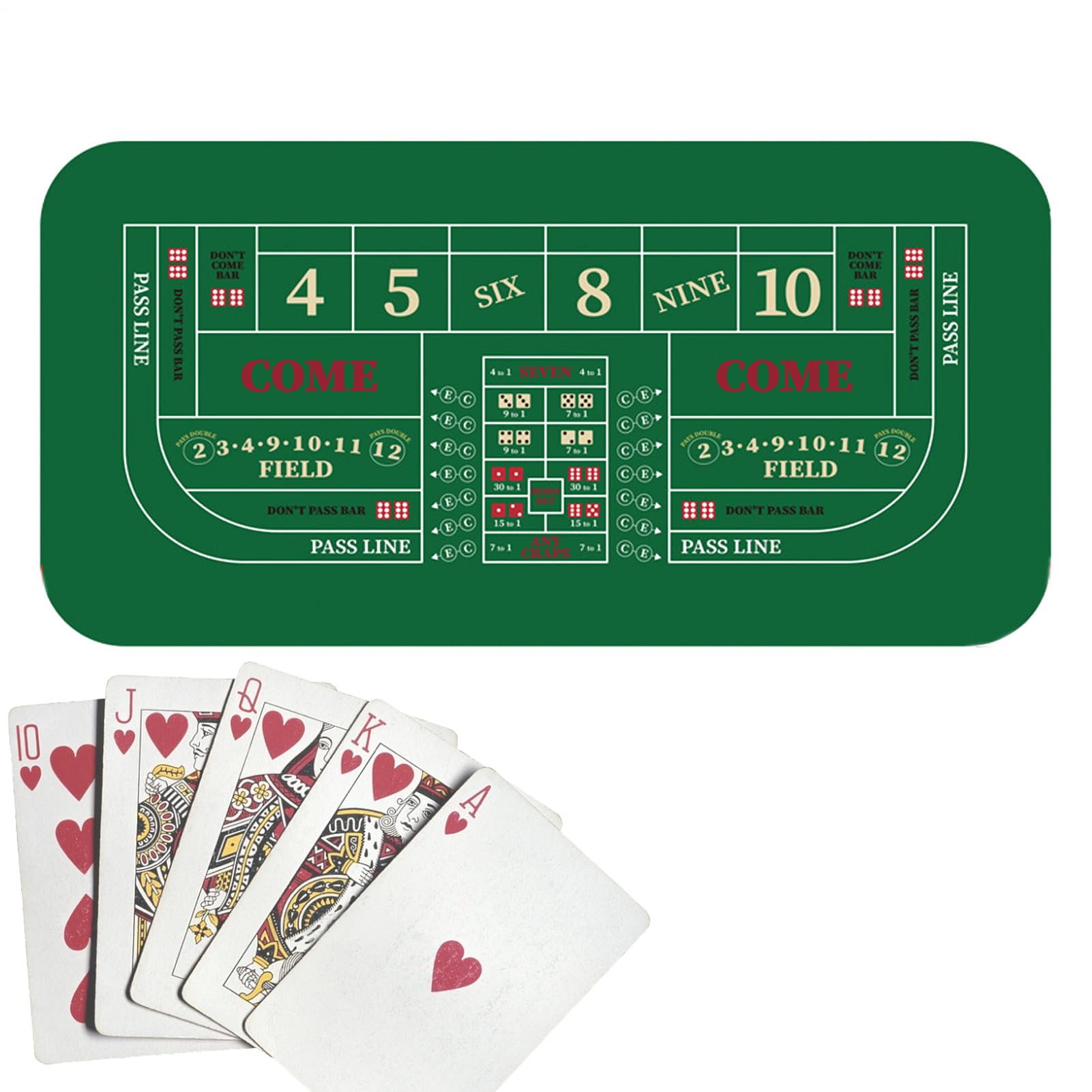 Poker Table Cover Anti-Slip Poker Top Mat