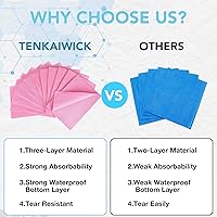 Vista 4 de Paquete de 480 baberos dentales desechables de 13"x18", láminas de baberos de tatuaje impermeables de 3 capas para salón de uñas, clínica dental