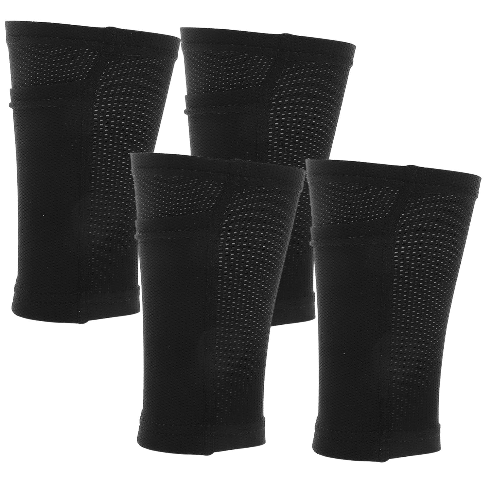 BESTonZON 2 Pairs Youth Soccer Shin Guard Sleeves Pocket Pre Cut Soccer Socks for Boys Comfortable and Sturdy Protective Gear and Football Sports