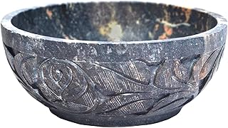 Nirvana Class - Soapstone Scrying and Smudge Bowl (Scrying - Bowls & Mirrors) (4 Inch) From India