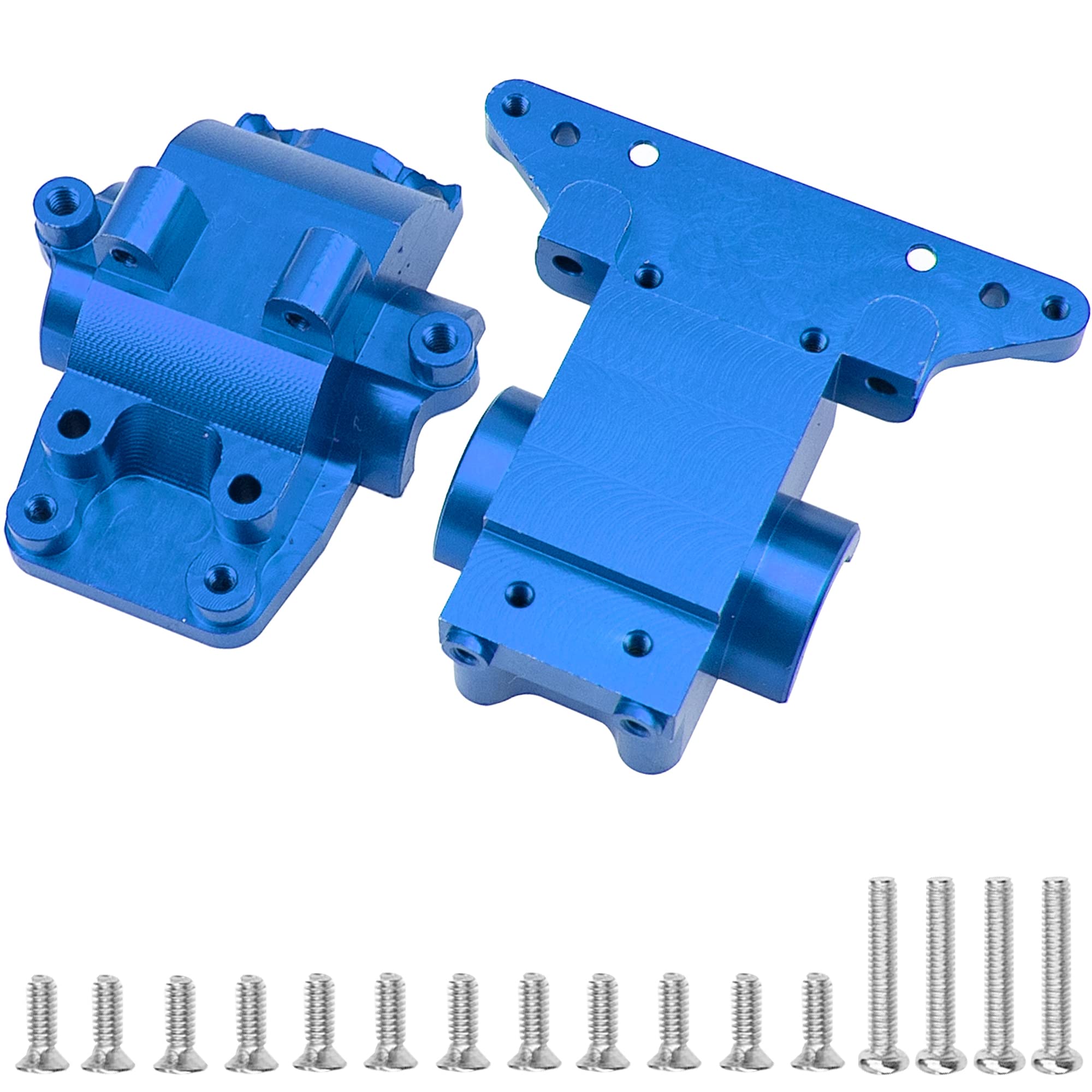 1Set Vgoohobby Aluminum Alloy Differential Housing Bulkhead Diff Case # 7530 Compatible with Traxxas LaTrax Teton Desert Prerunner Rally SST 1/18 4WD RC Car (Blue)