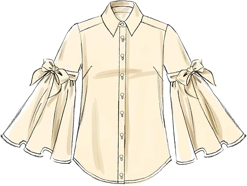 Miniatura 5 de McCall's Patterns McCall's - Blusa holgada con botones para mujer, tallas 14-22
