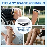 Vista 7 de Foley Catheter Leg Strap, Firm Support Catheter Stabilization Device Adjustable Non-Slip Catheter Leg Strap for Secure Drainage Bags Reusable