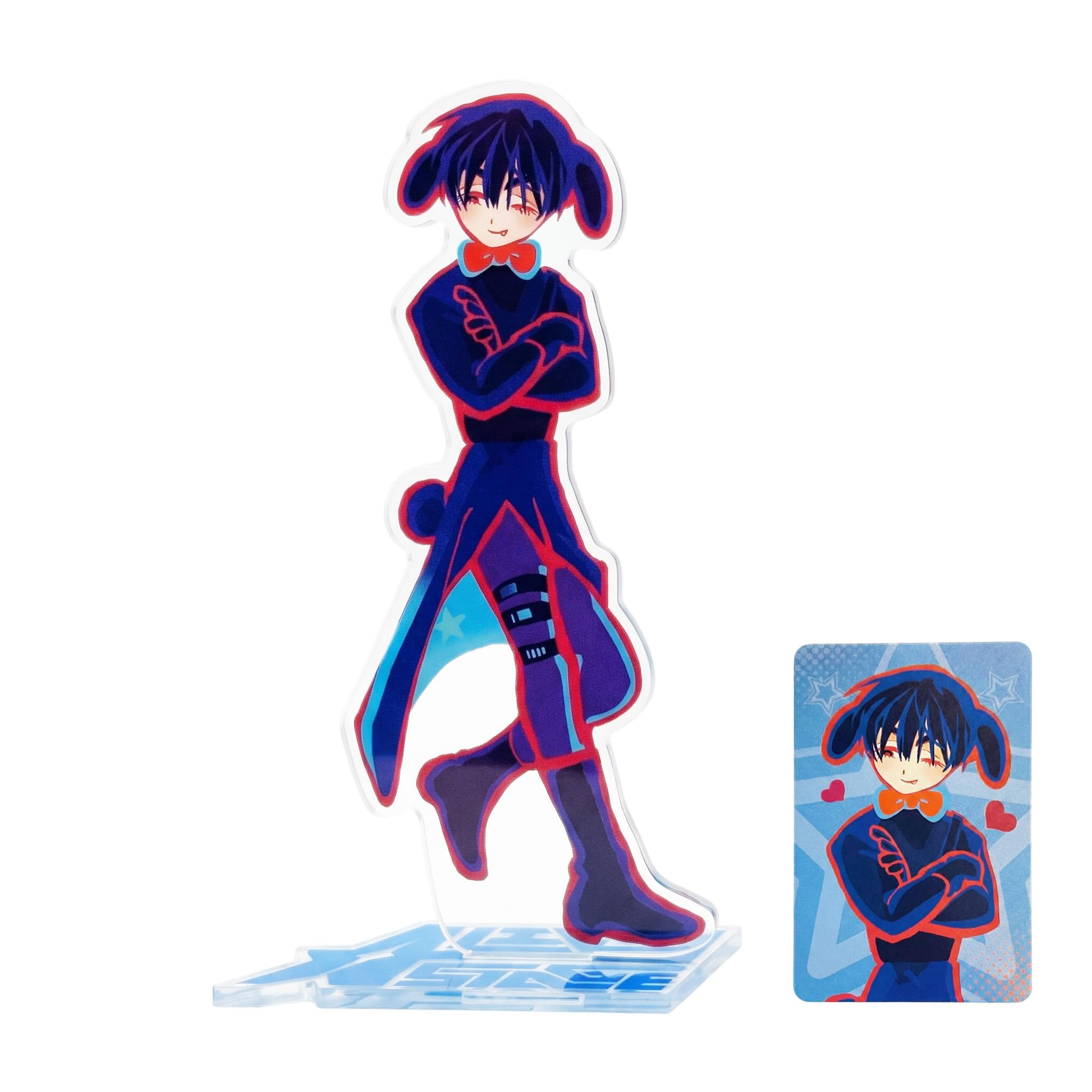 YJacuing Alien Stage Rabbit Series Acrylic Stand Figure, Officially Licensed Anime ALNST Desk Decor with Bonus Collectible Card (Ivan)