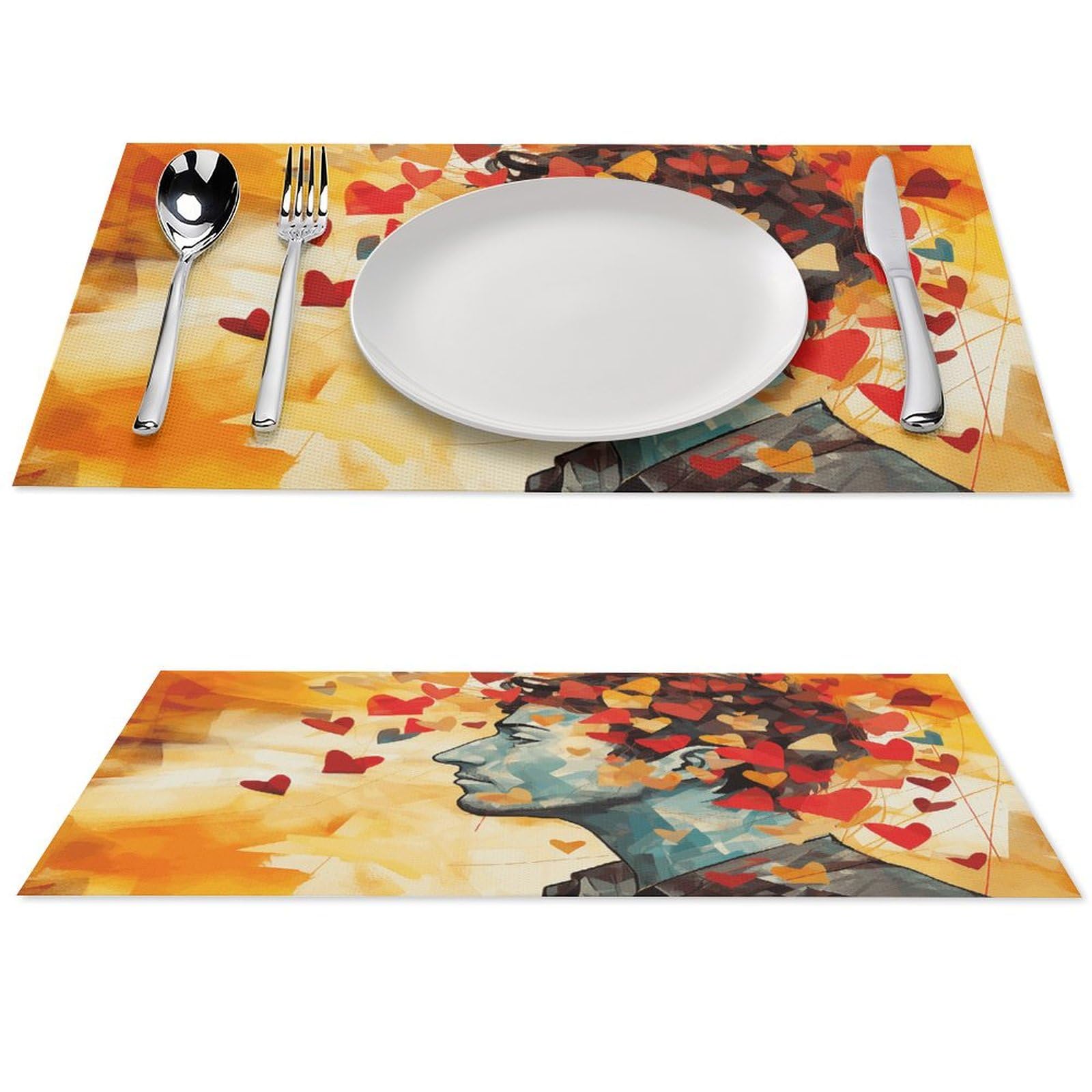 Sets de table résistants à la chaleur en PVC lavables et antidérapants