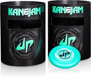 Kan Jam Original Disc Toss Game with 2 Disc Golf Basket Retrievers and 1 Disc Golf Disc - Outdoor Frisbee Golf, Frisbee Slam Game in USA, EPSN and Dude Perfect Designs