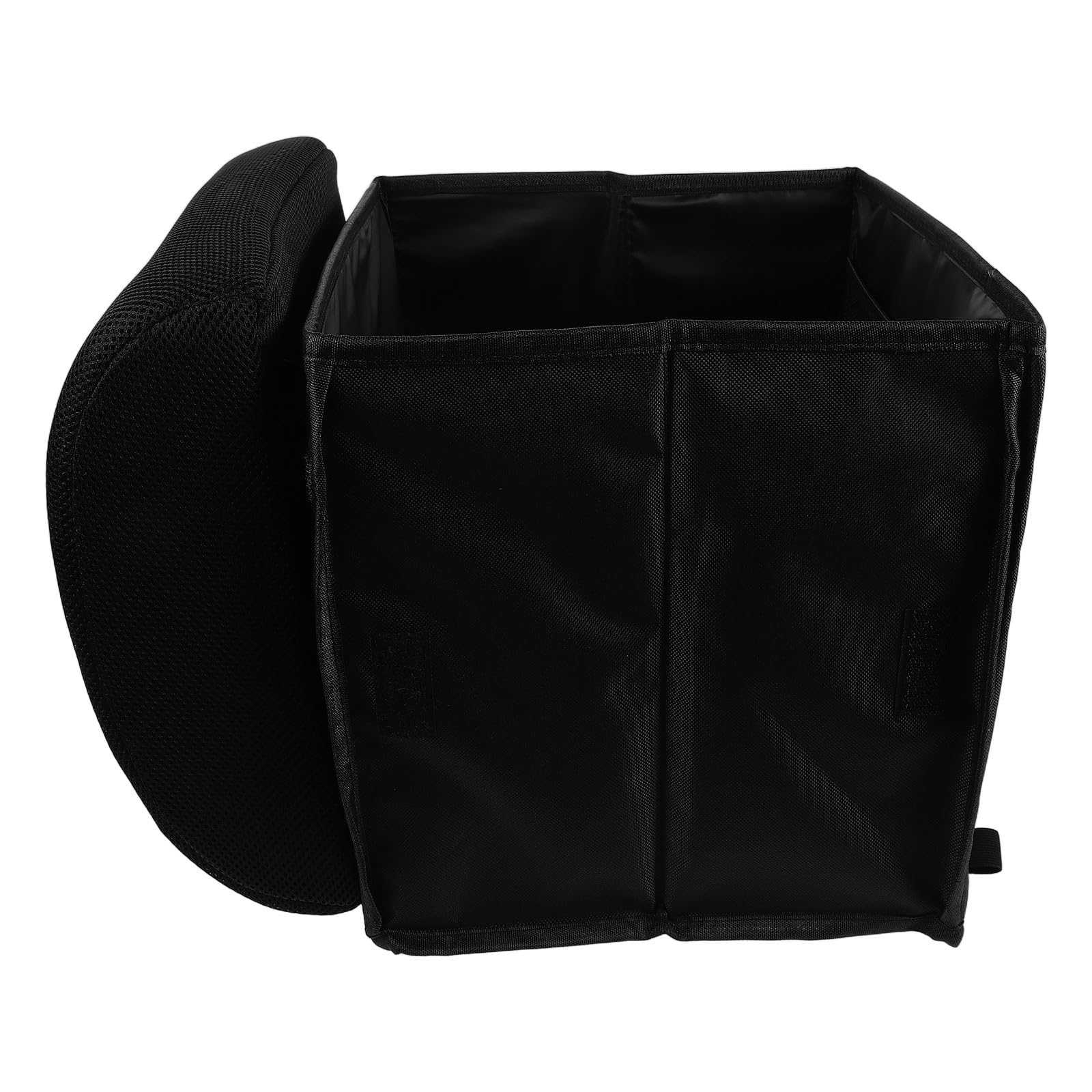 Mipcase Organizzatore Scatola Pieghevole da 30 per Bagagliaio Auto Nero in Poliestere con Schiuma con Supporto Lombare e Scomparti Multipli, per Suv e Viaggi in Auto
