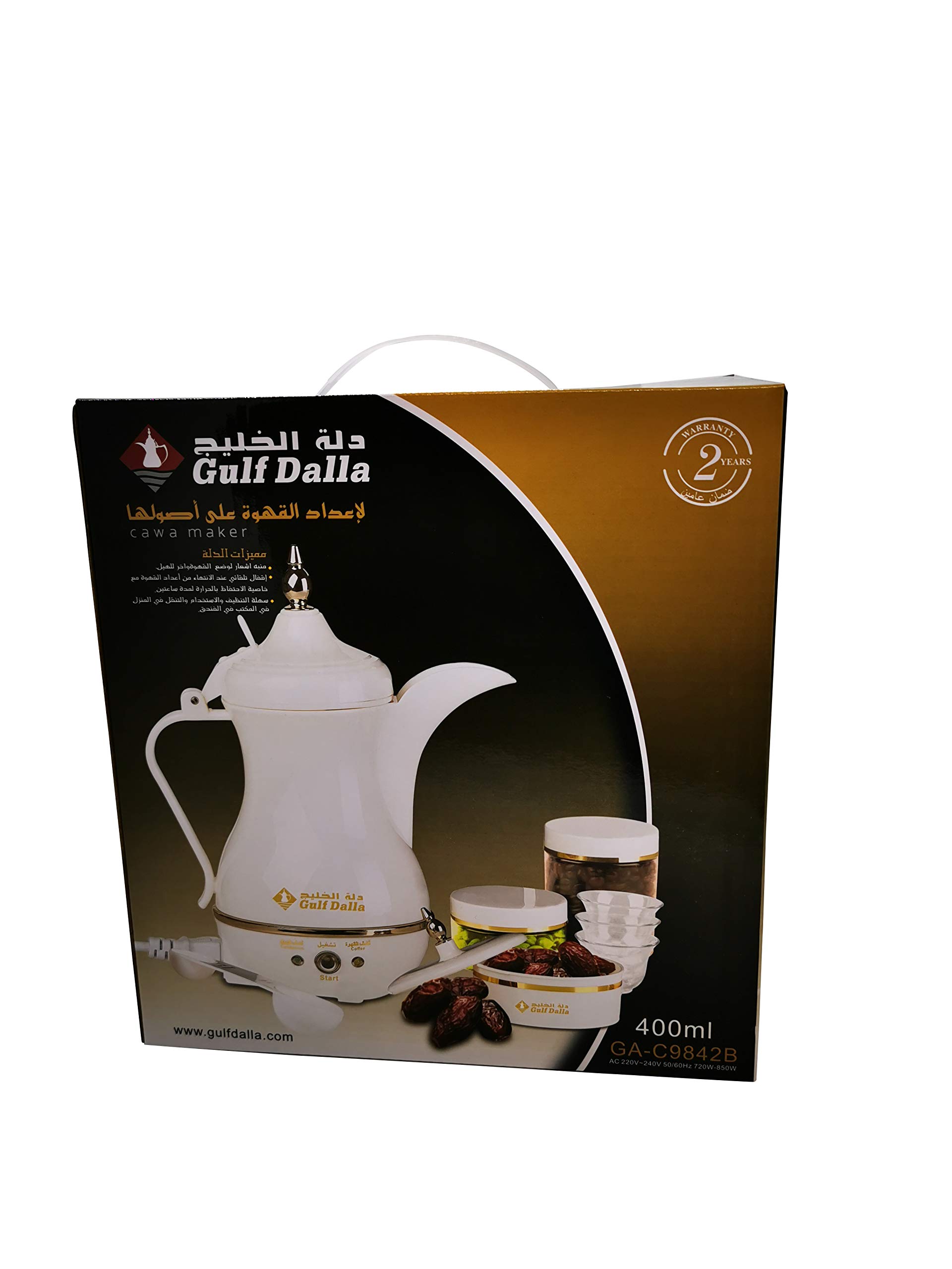 Coffee Maker 400 ml GA-C9842B White/Gold