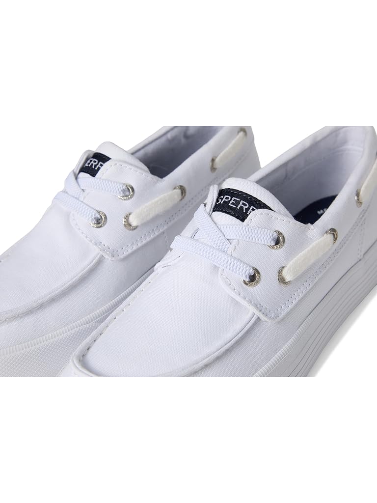 White Sperry Bahama Platform (Little Kid/Big Kid)