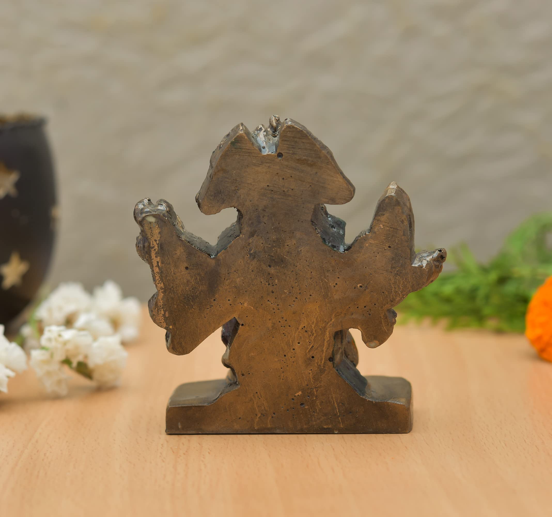 Archna Handicraft Polyresin Panchmukhi Hanuman Ji Murti Statue for Pooja Figurines Sculpture Bajrang Bali Idol (3.5 x 3 Inches) - Image 5 thumbnail