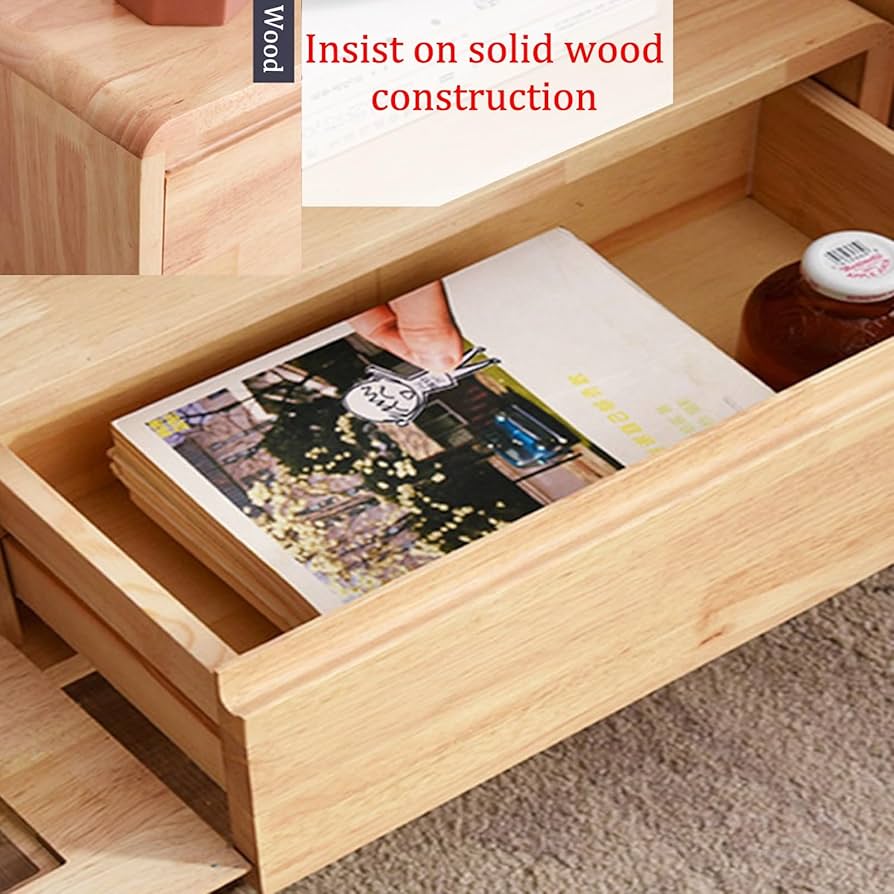 Amazon｜フラップドア付きのフロートテレビボード、木製浮遊型テレビ台