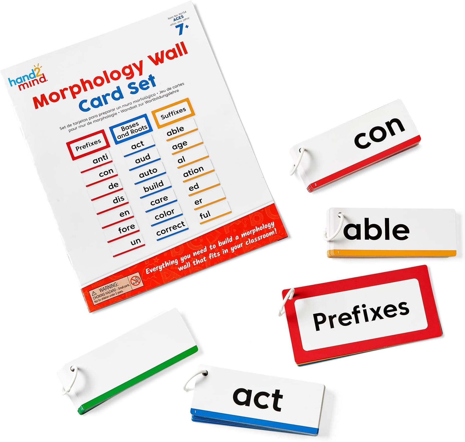 Learning Resources Morphology Wall Card Set, Ages 7+, Reading & Literacy Skills, Phonics, Teacher Display Resources, Literacy Resources