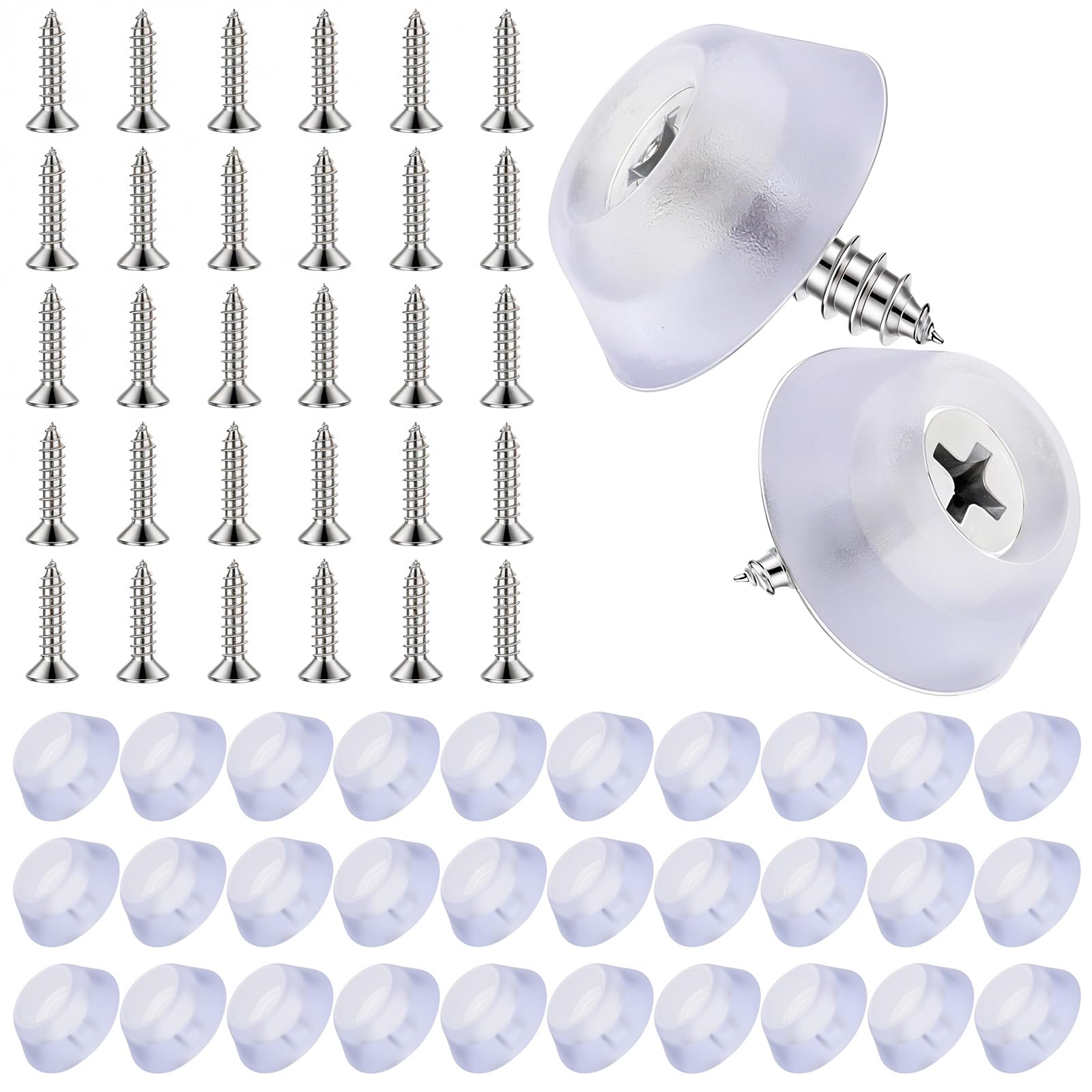 Kit 4 Piedini Regolabili In Acciaio Con Snodo E Piede In Gomma Rigida (38 Mm), Perno Filetto M10 Lunghezza 152mm - Foto 3