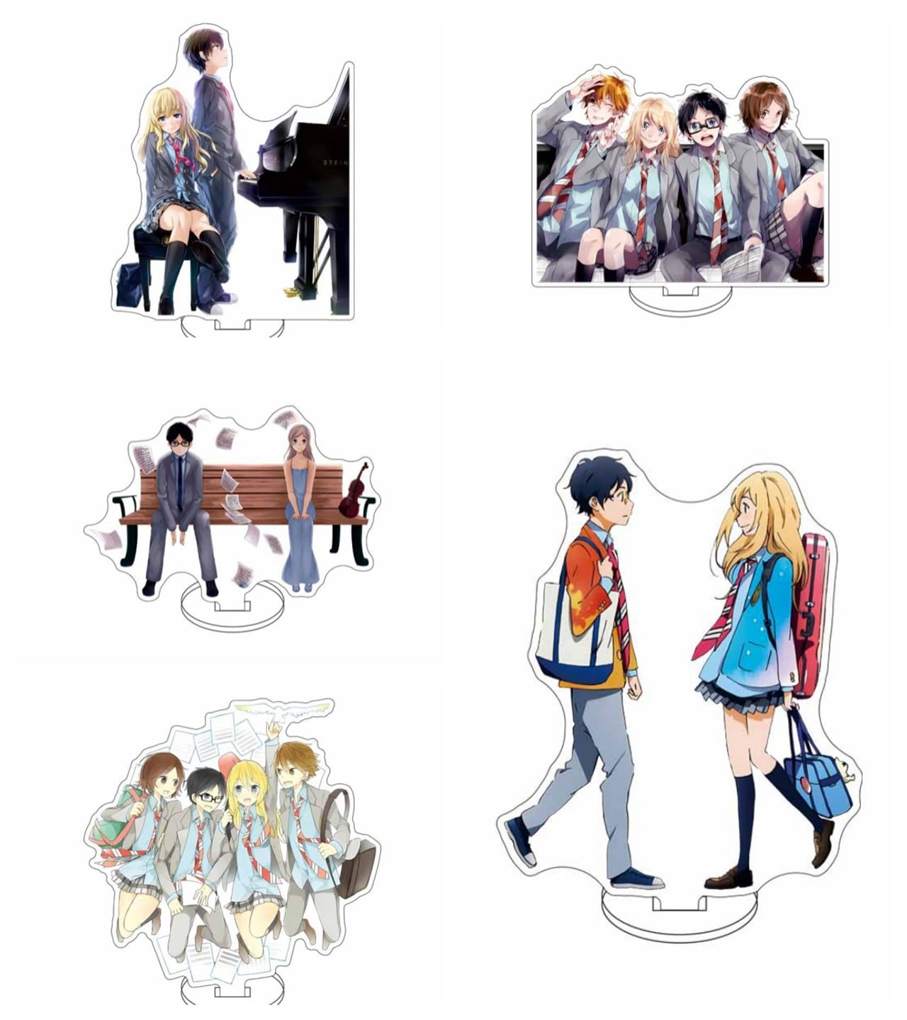 四月は君の嘘　有馬公生　宮園かをり　アクリルスタンド　時計 Amazon | 四月は君の嘘 アクリルスタンド アクスタ 有馬 公生