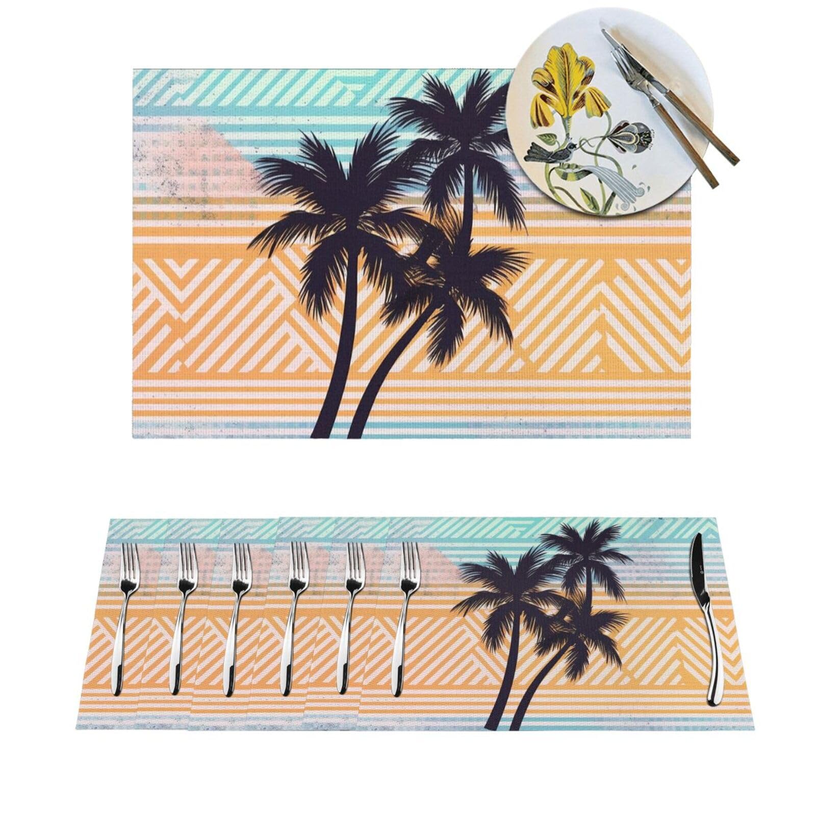 Sets de table palmier pour sublimer vos repas en terrasse ou intérieur
