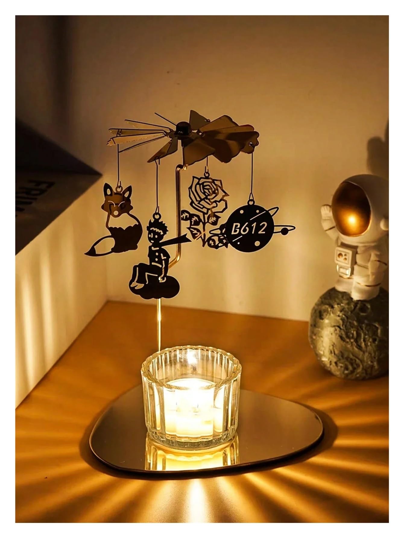 Porta Tealight in Vetro Portacandele in Vetro Trasparente da 3 Pezzi, Piccolo centrotavola for Candele, Decorazioni for la casa for Matrimoni, Feste e Compleanni.