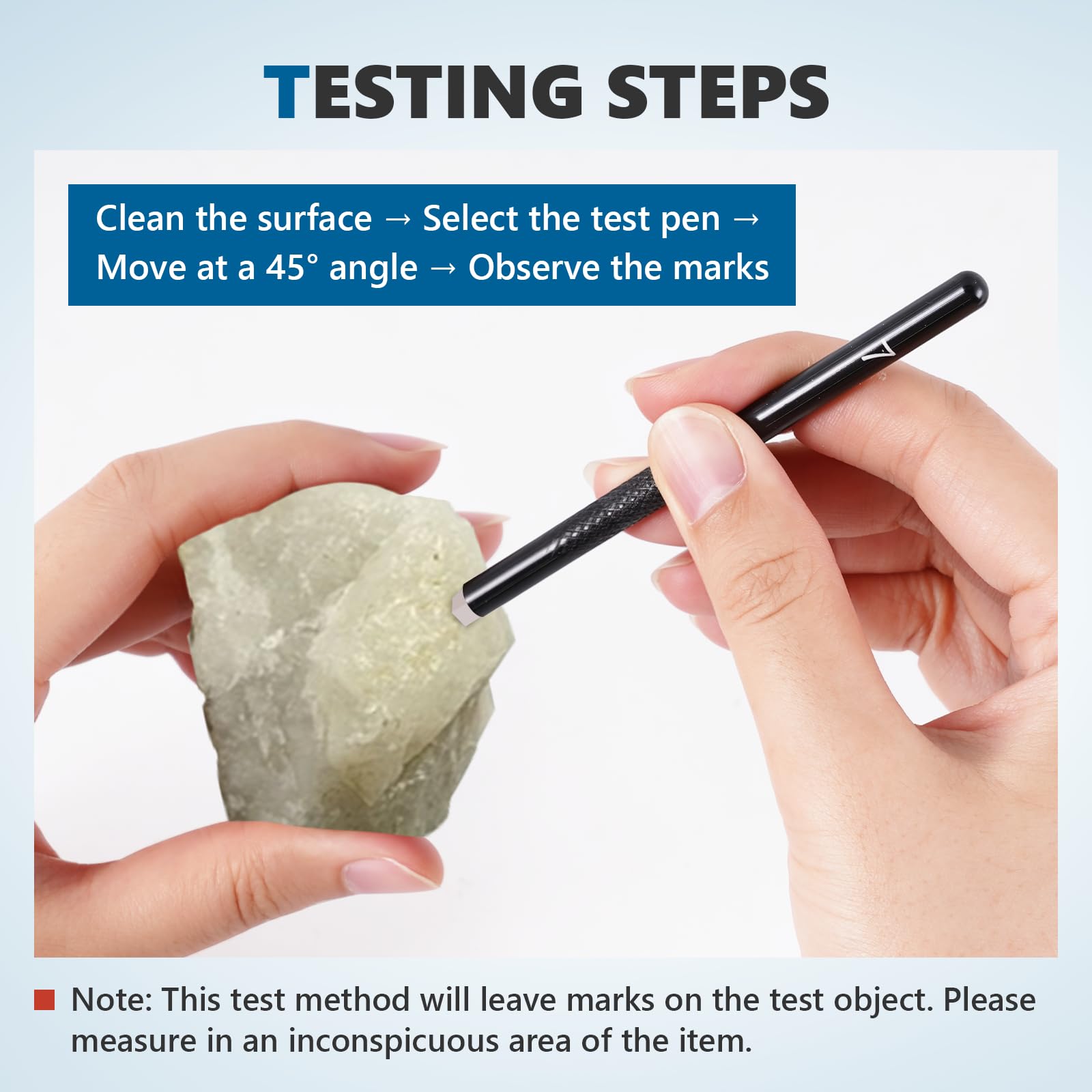 Mohs Hardness Test Kit - Gemstone & Mineral Testing -6