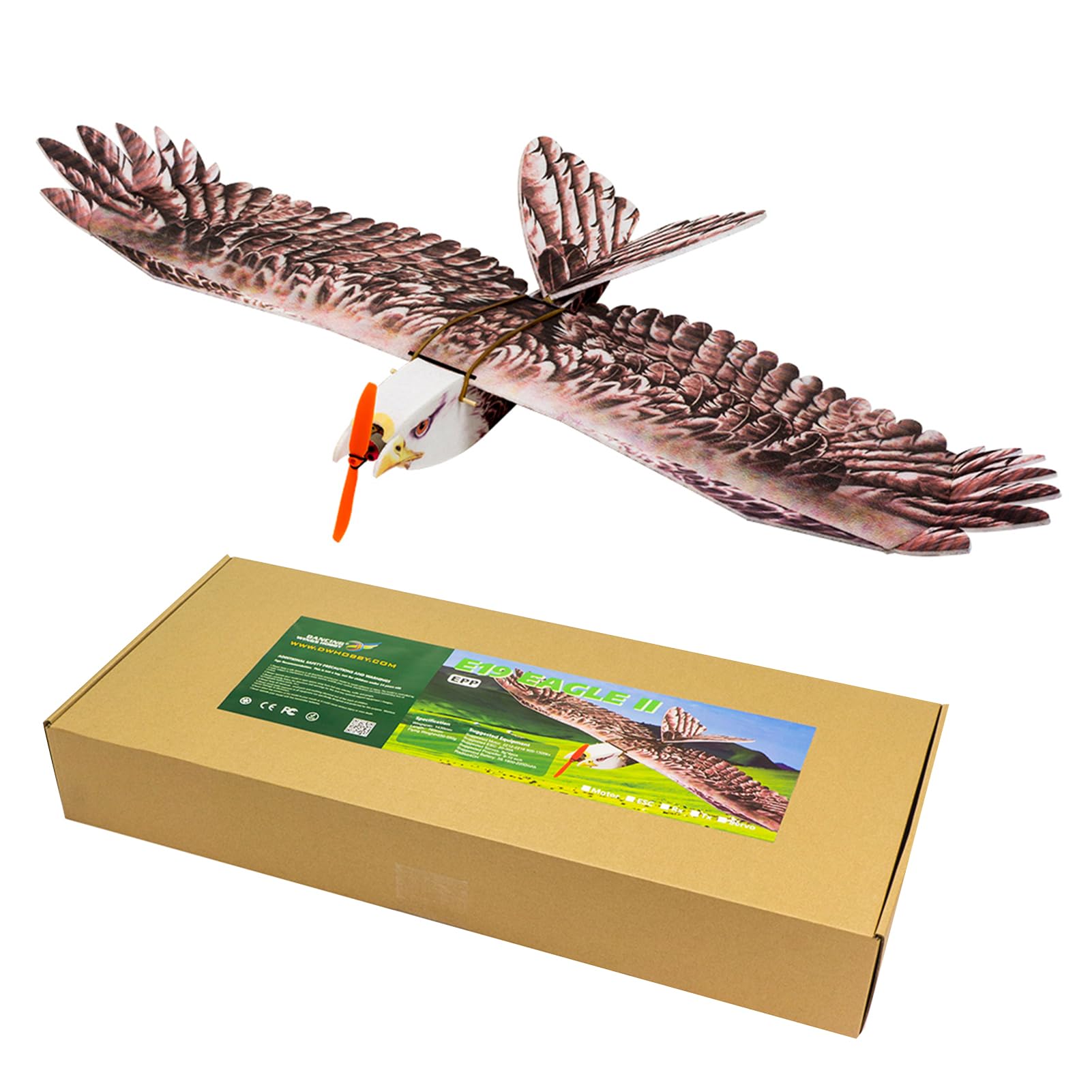 Domary EPP RC-Flugzeug Eagle Plane 1430 Mm Spannweite Elektrisch Angetriebener -Flugmodellbausatz PNP-Version mit Motor-ESC-Servo für Anfänger und Bastler (PNP)