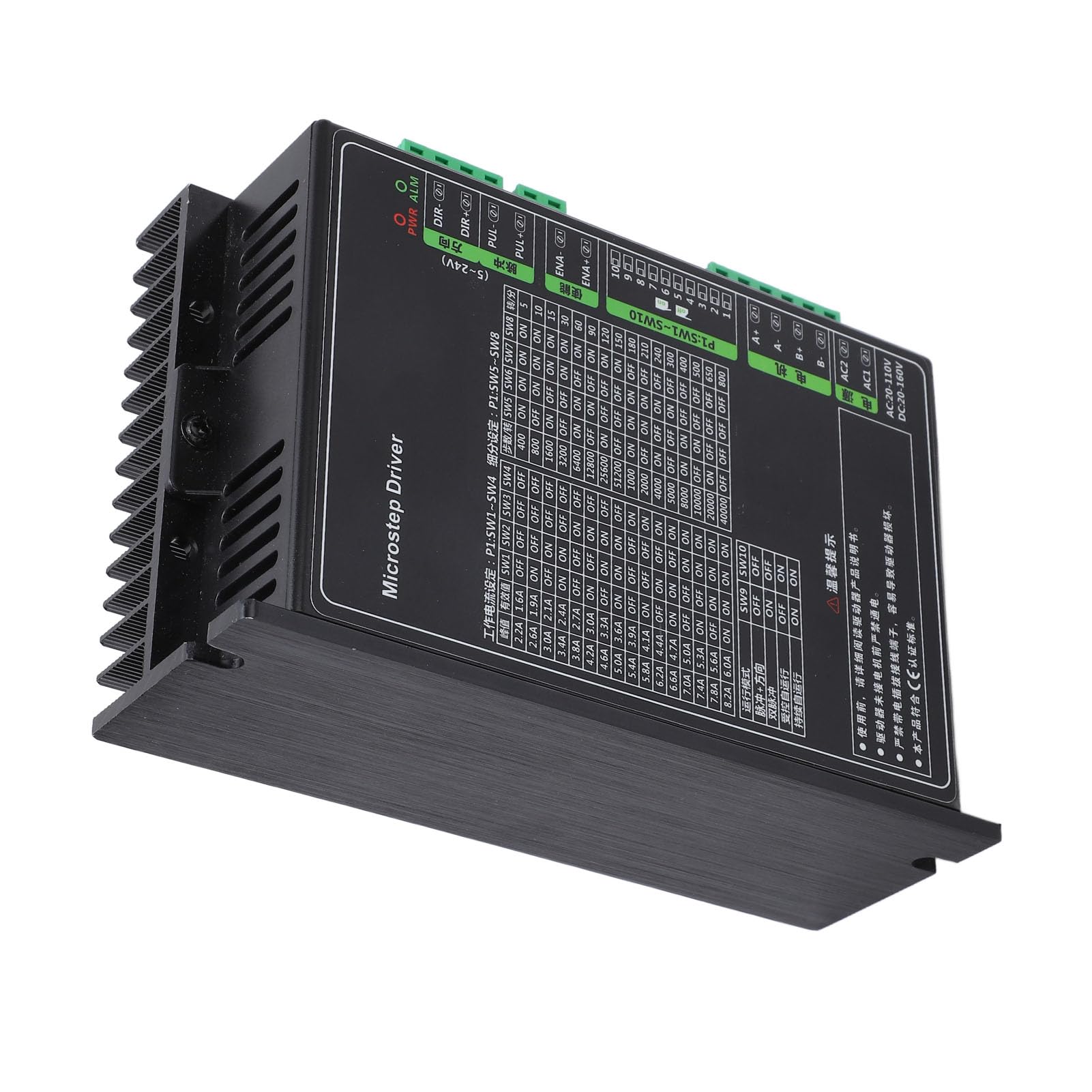 Driver Stepper Driver ad alta efficienza Efficienza Controllo per stampanti 3D Nero