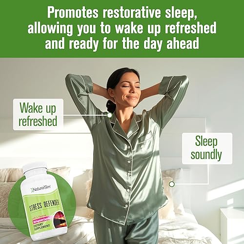 Miniatura 7 de NaturalSlim Stress Defender  Fórmula de apoyo para el cortisol y apoyo al estrés con vitamina B5 ácido pantoténico y suplemento de tirosina L,