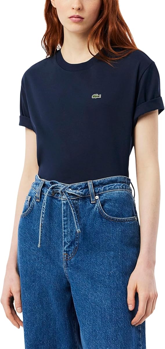 Lacoste Women's Relaxed Fit Soft Cotton T-shirt