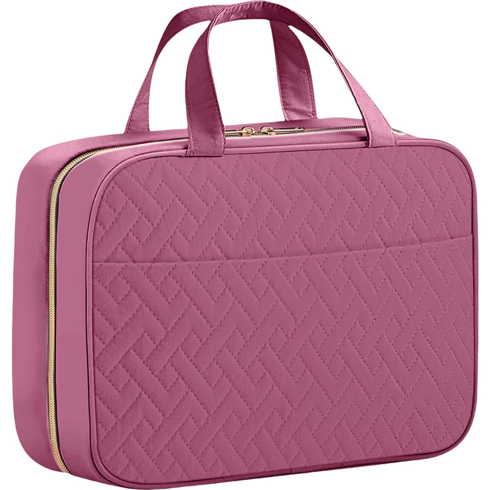 Neceser de viaje grande con gancho para colgar, bolsas de maquillaje espaciosas, organizador de cosméticos, bolsas de almacenamiento para mujeres y niñas